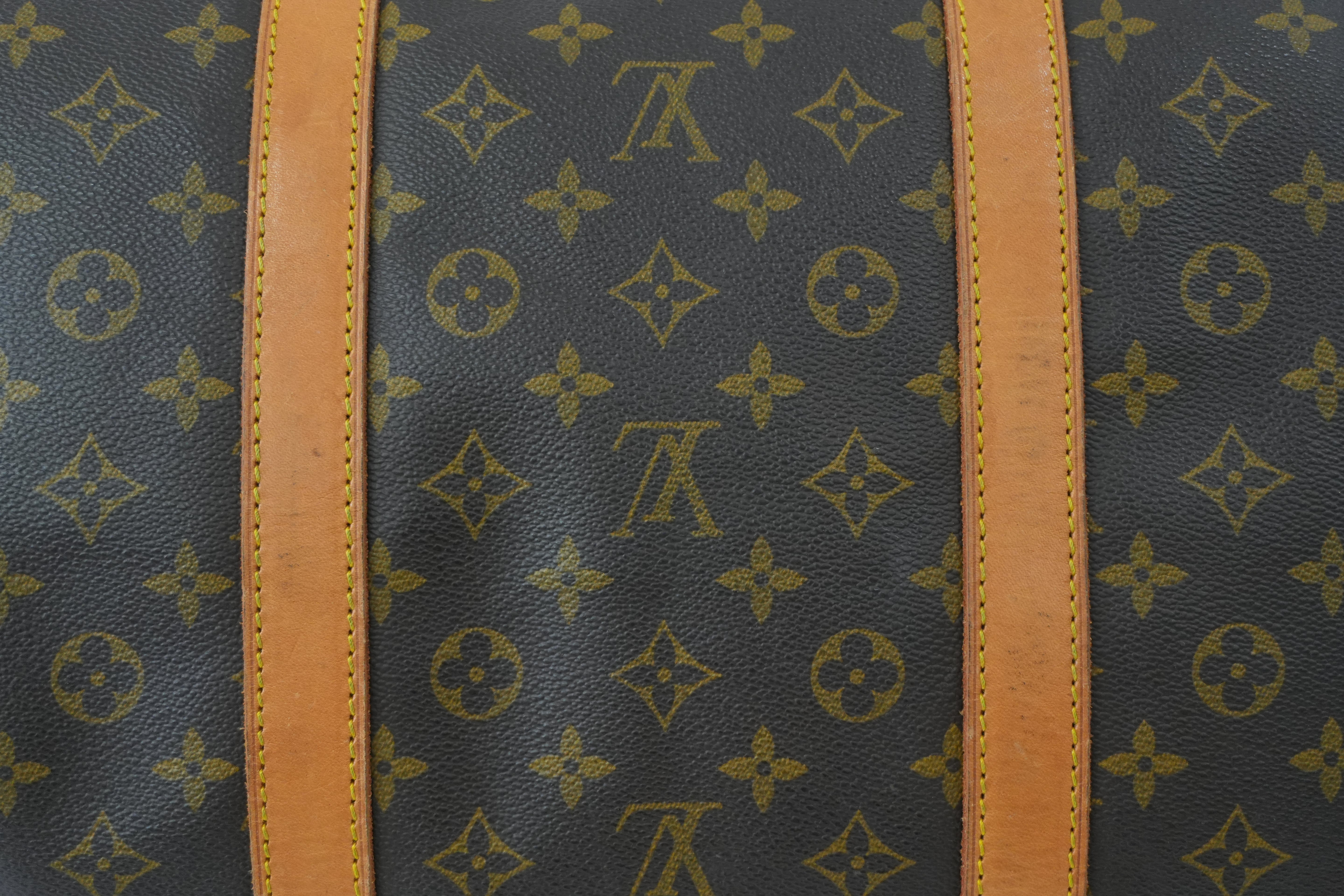 Pre-owned Louis Vuitton Monogram Keepall 60 Bandouliere