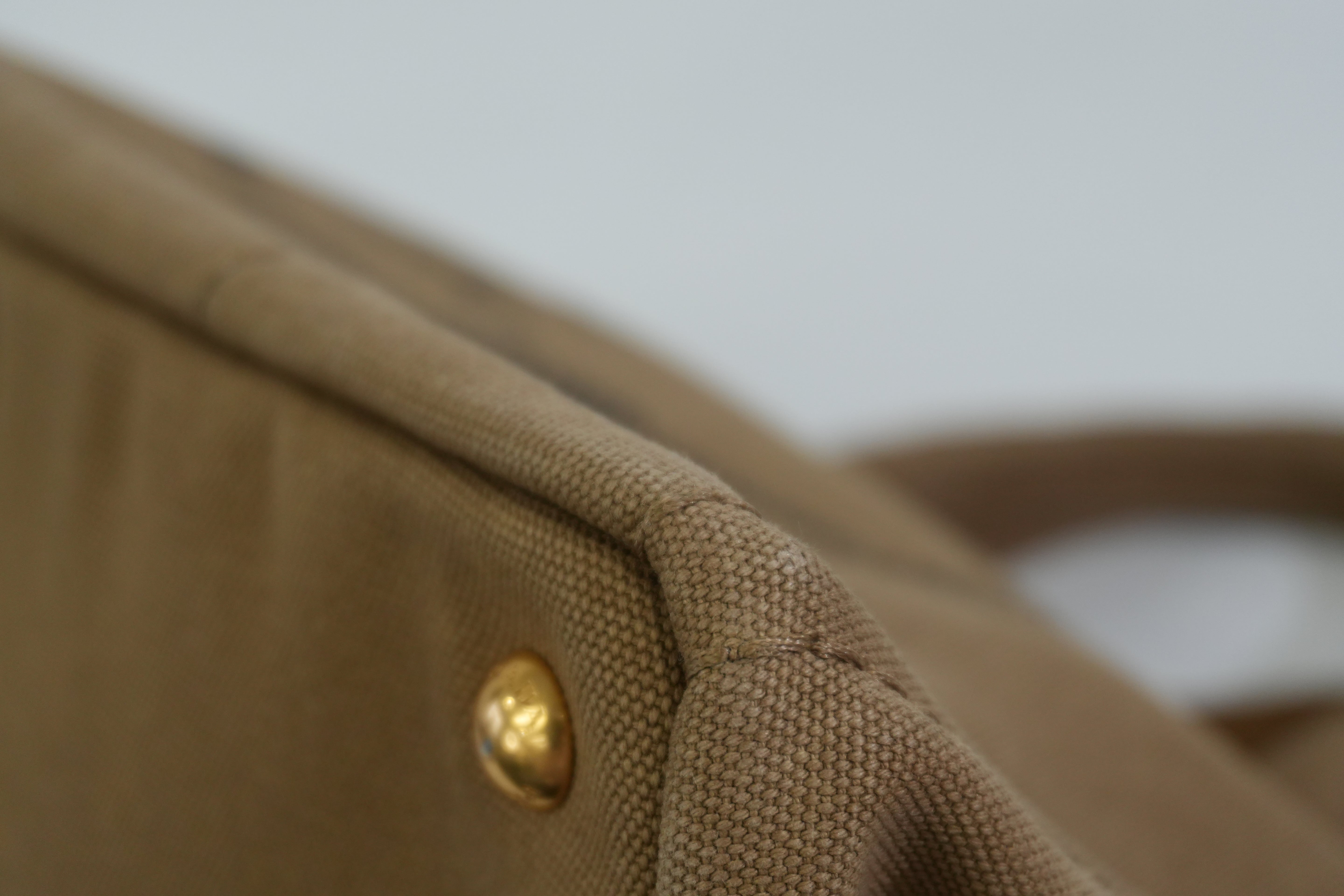 Pre-owned Prada Two Way Canapa Shoulder Bag Brown