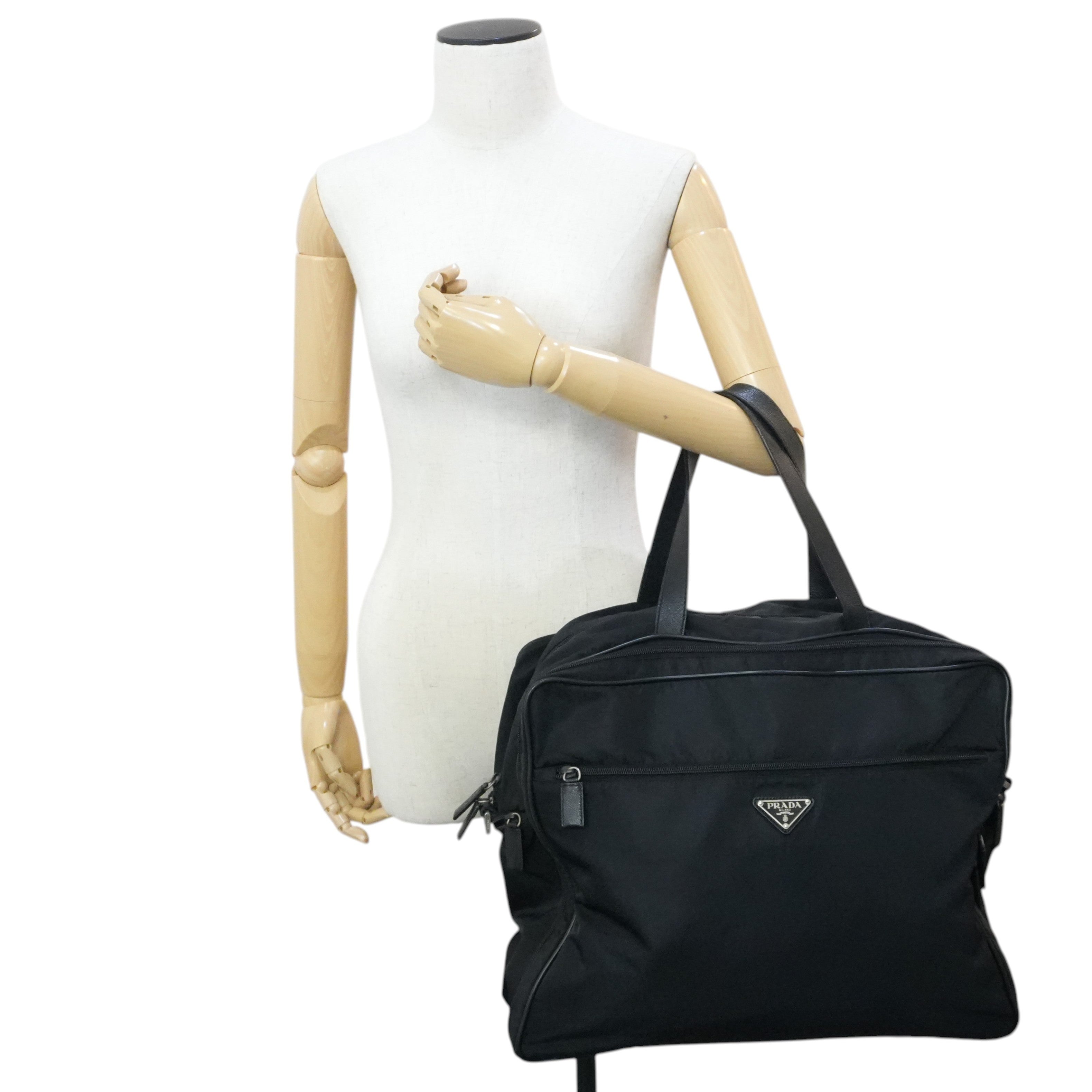 Pre-owned Prada Travel Tote Bag Black