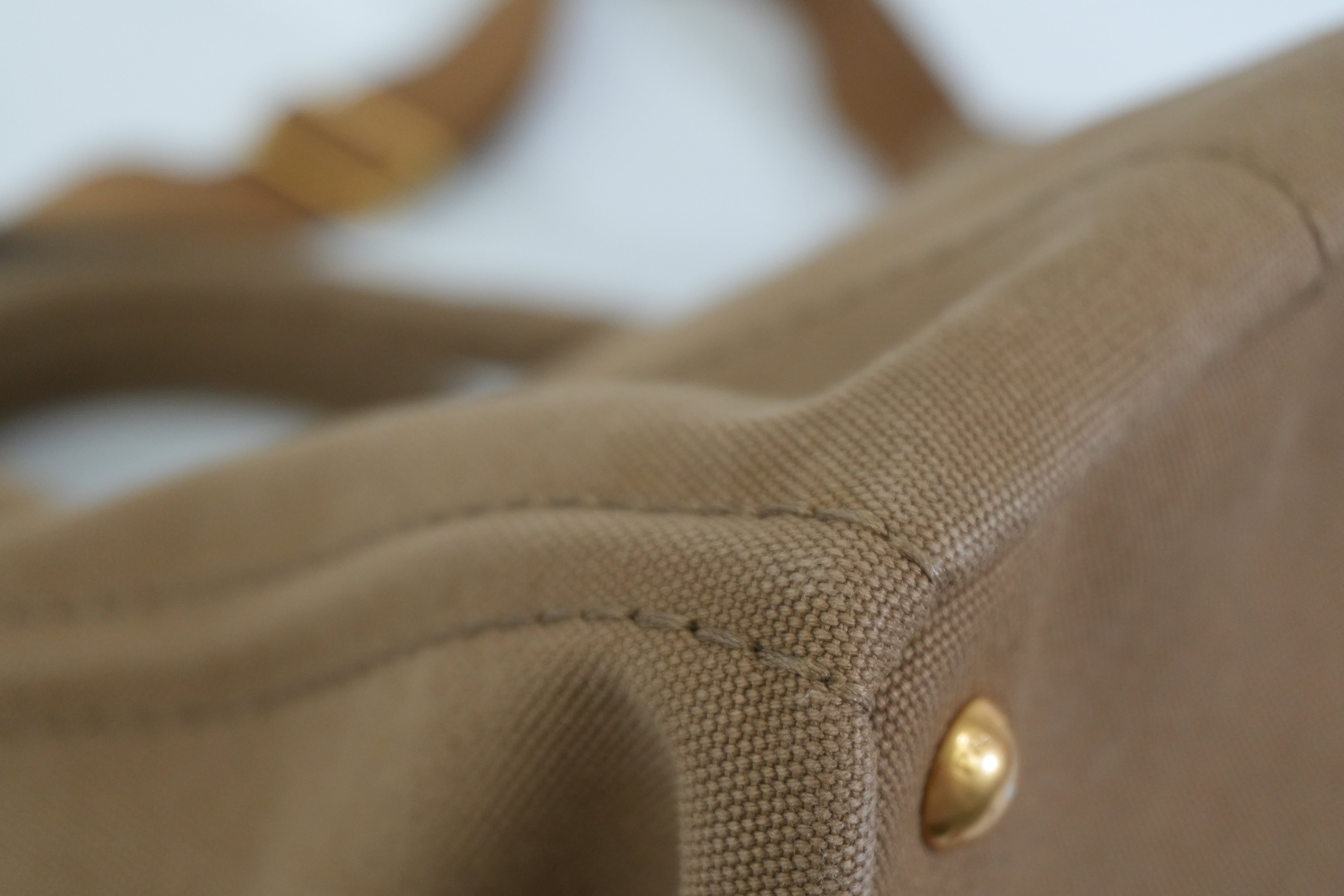 Pre-owned Prada Two Way Canapa Shoulder Bag Brown