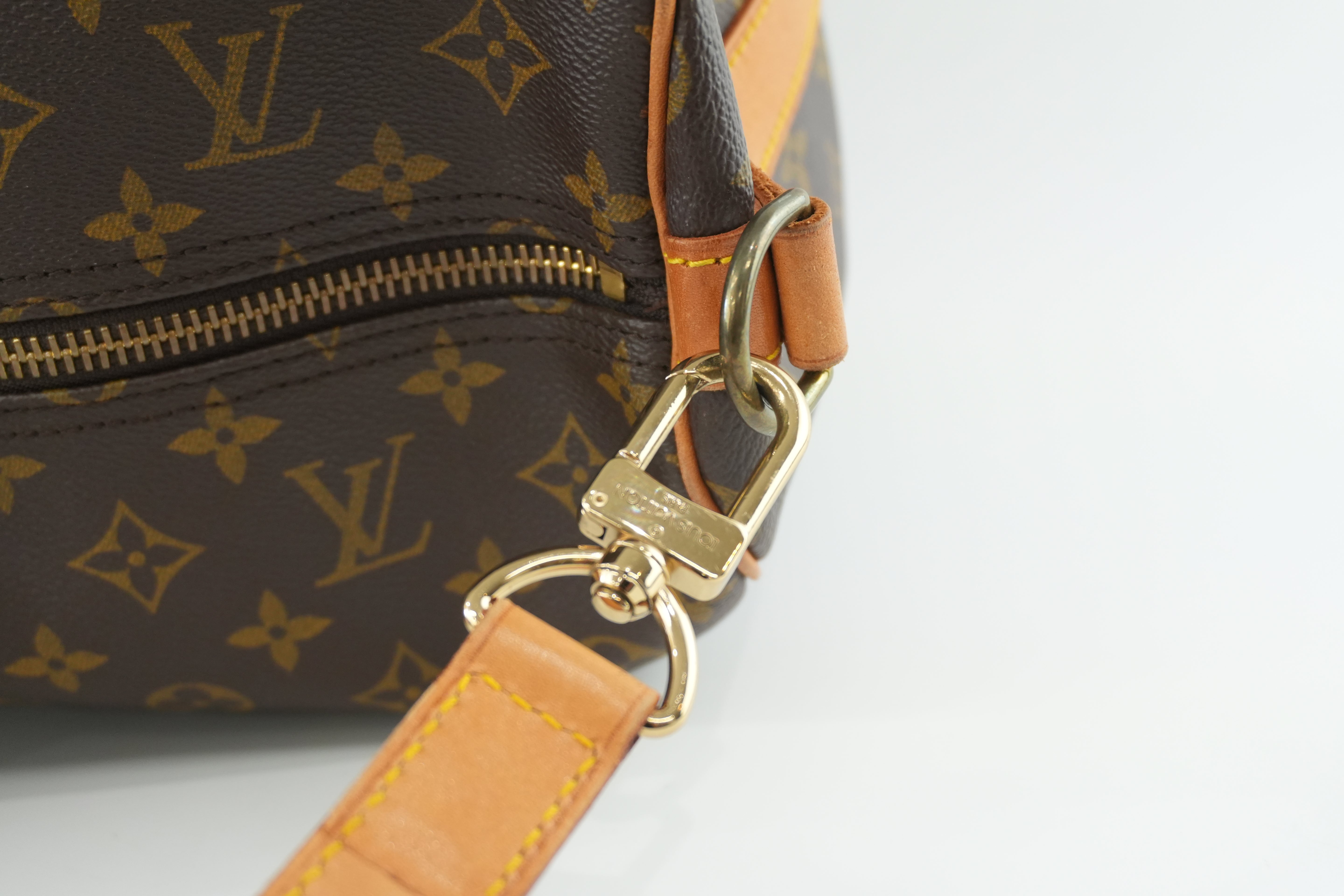 Pre-owned Louis Vuitton Monogram Keepall 60 Bandouliere