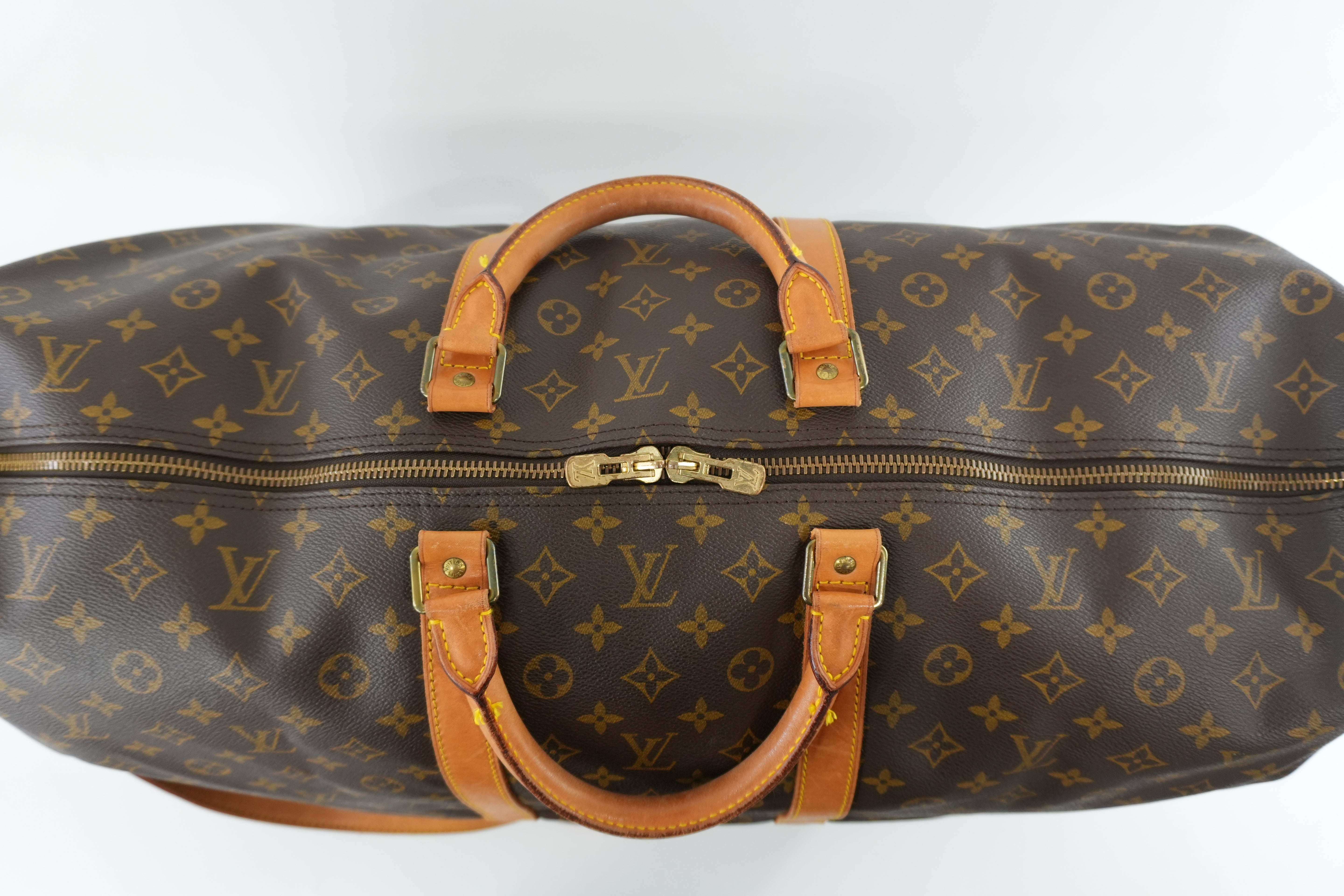 Pre-owned Louis Vuitton Monogram Keepall 60 Bandouliere