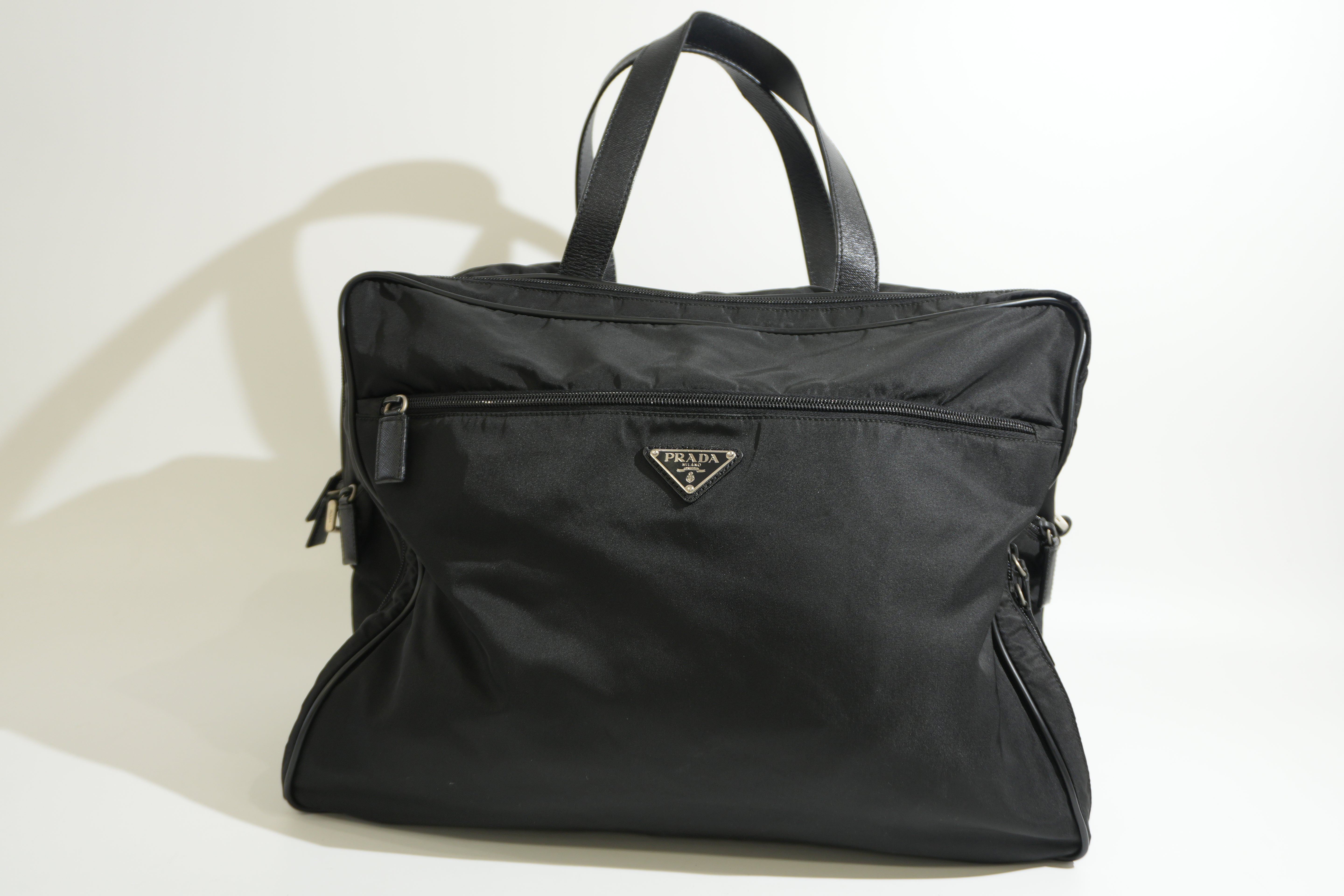 Pre-owned Prada Travel Tote Bag Black