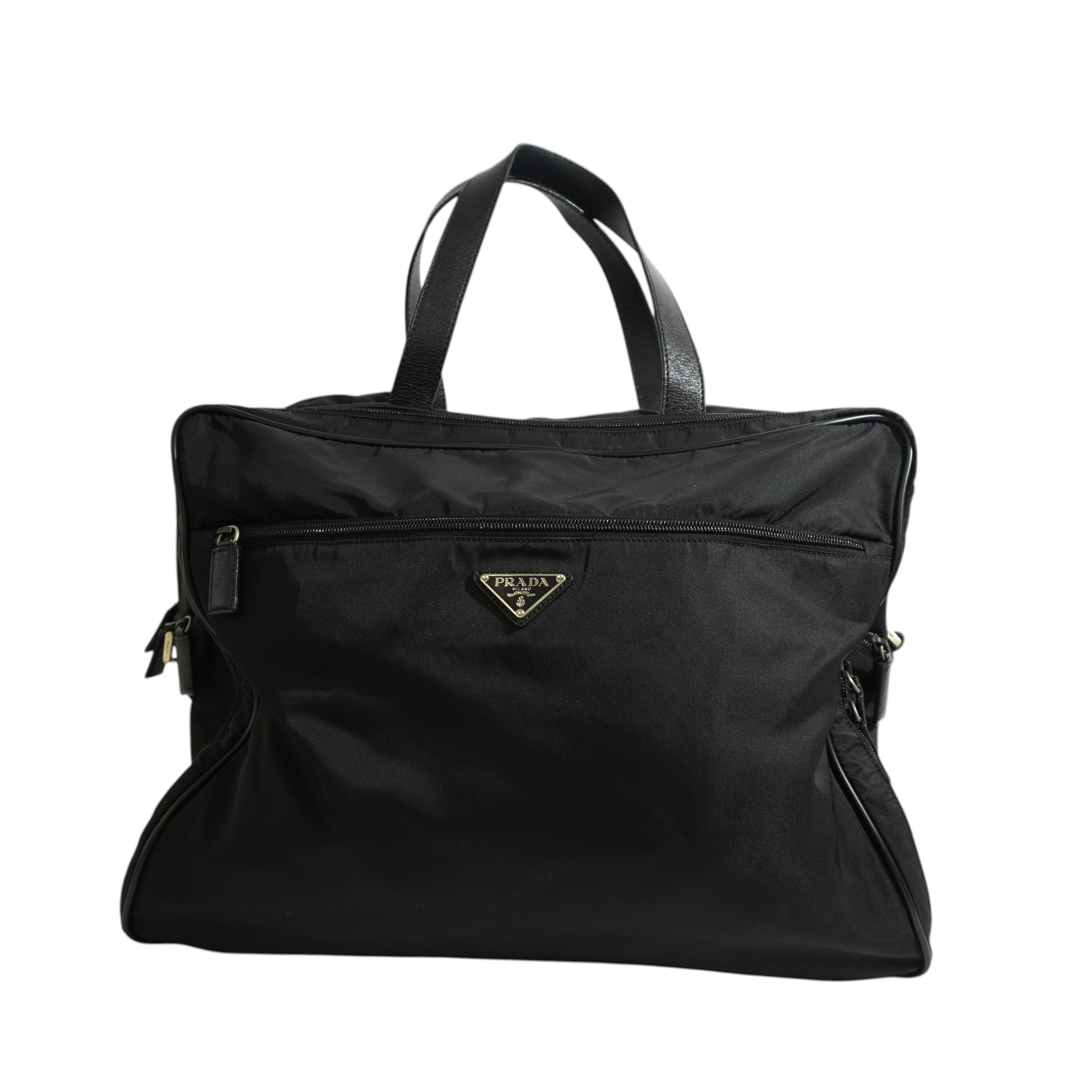 Pre-owned Prada Travel Tote Bag Black
