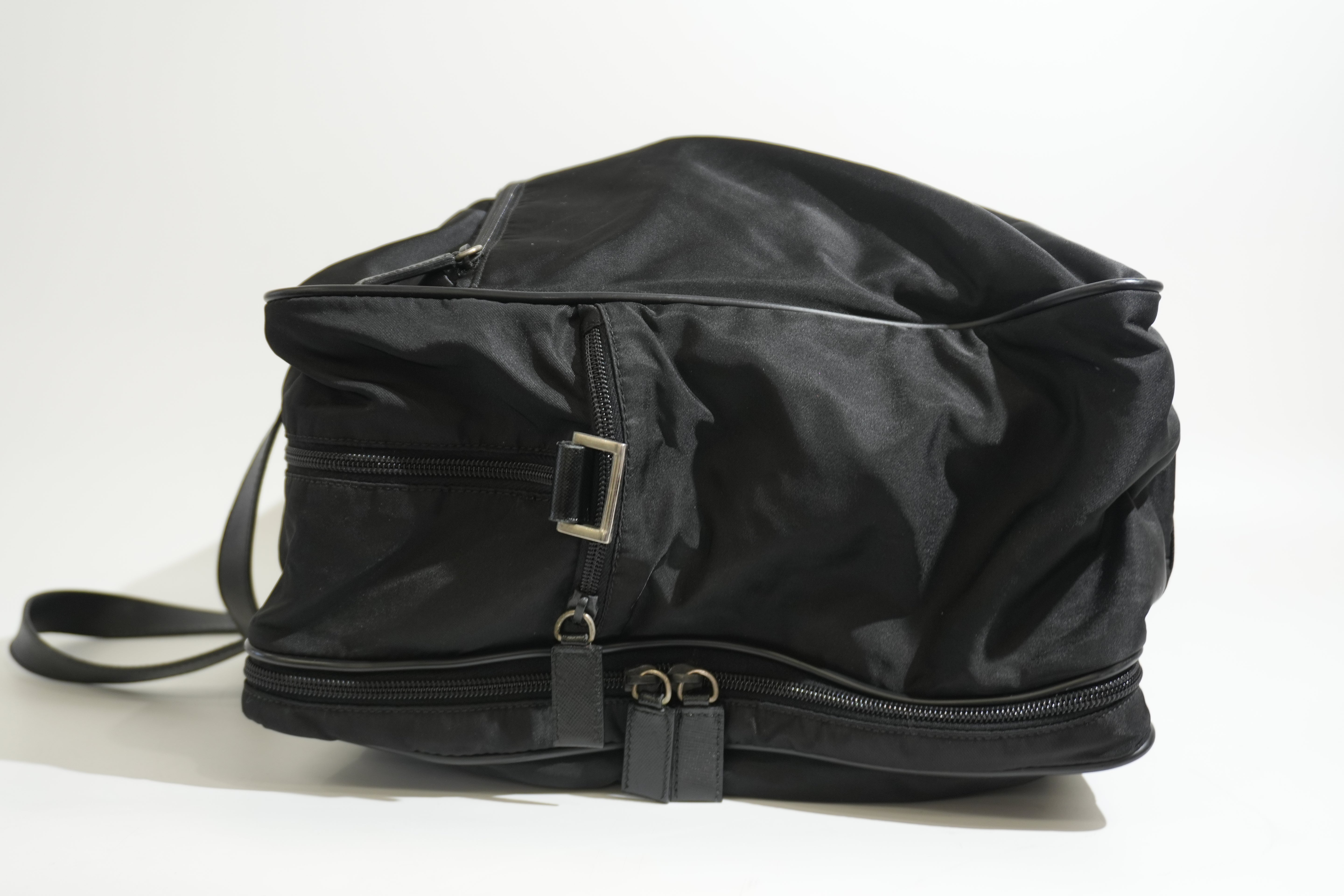 Pre-owned Prada Travel Tote Bag Black