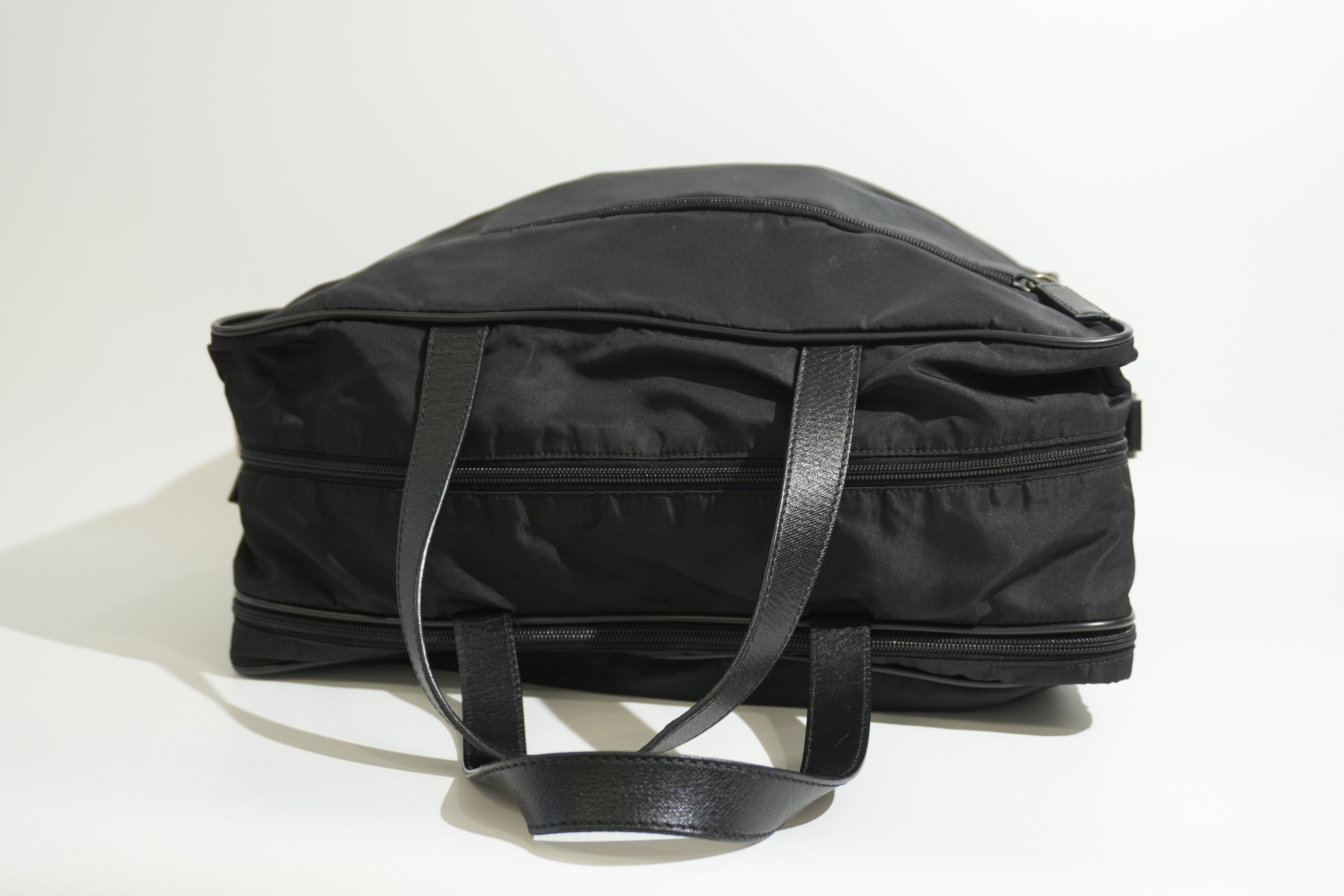 Pre-owned Prada Travel Tote Bag Black