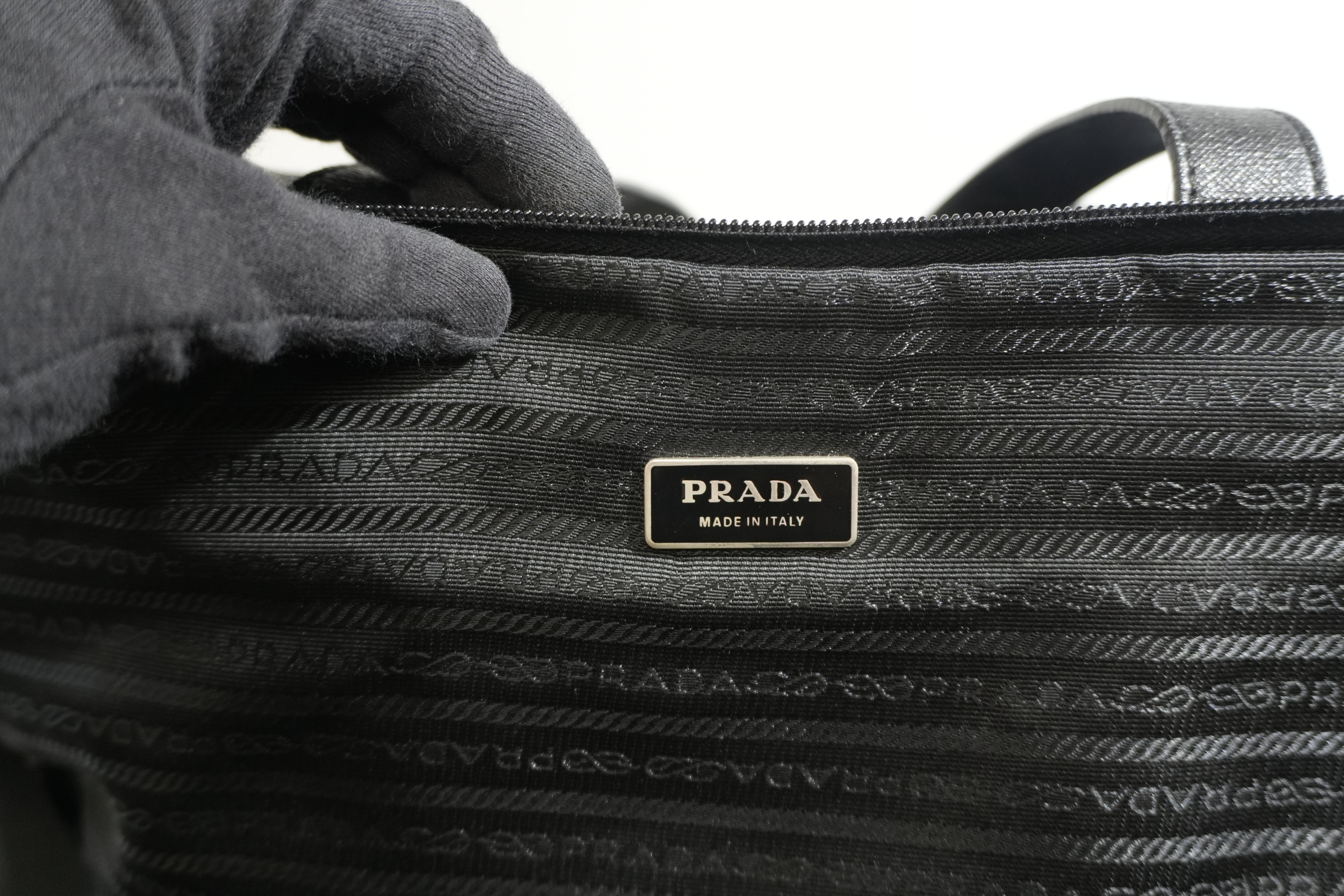 Pre-owned Prada Travel Tote Bag Black