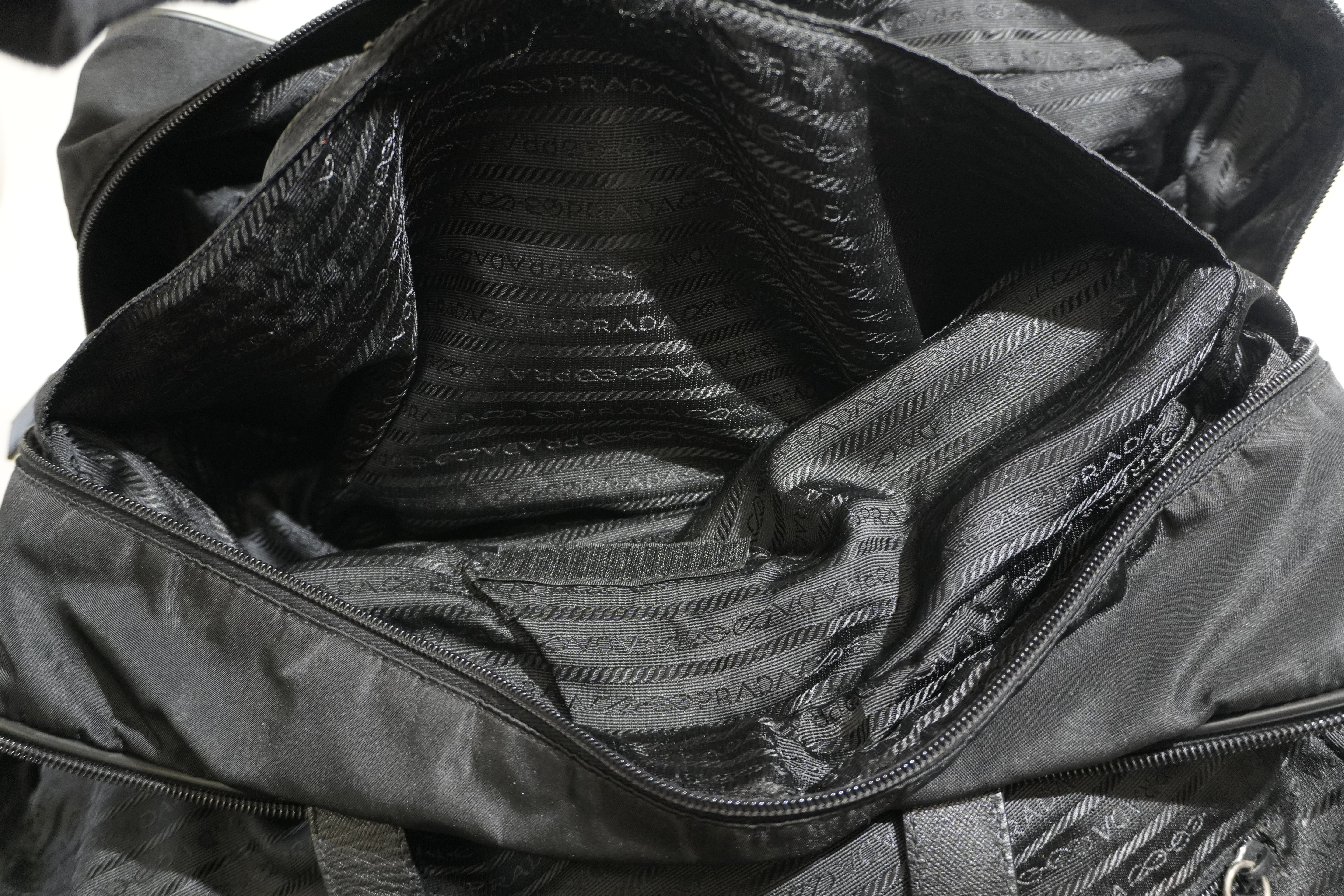 Pre-owned Prada Travel Tote Bag Black