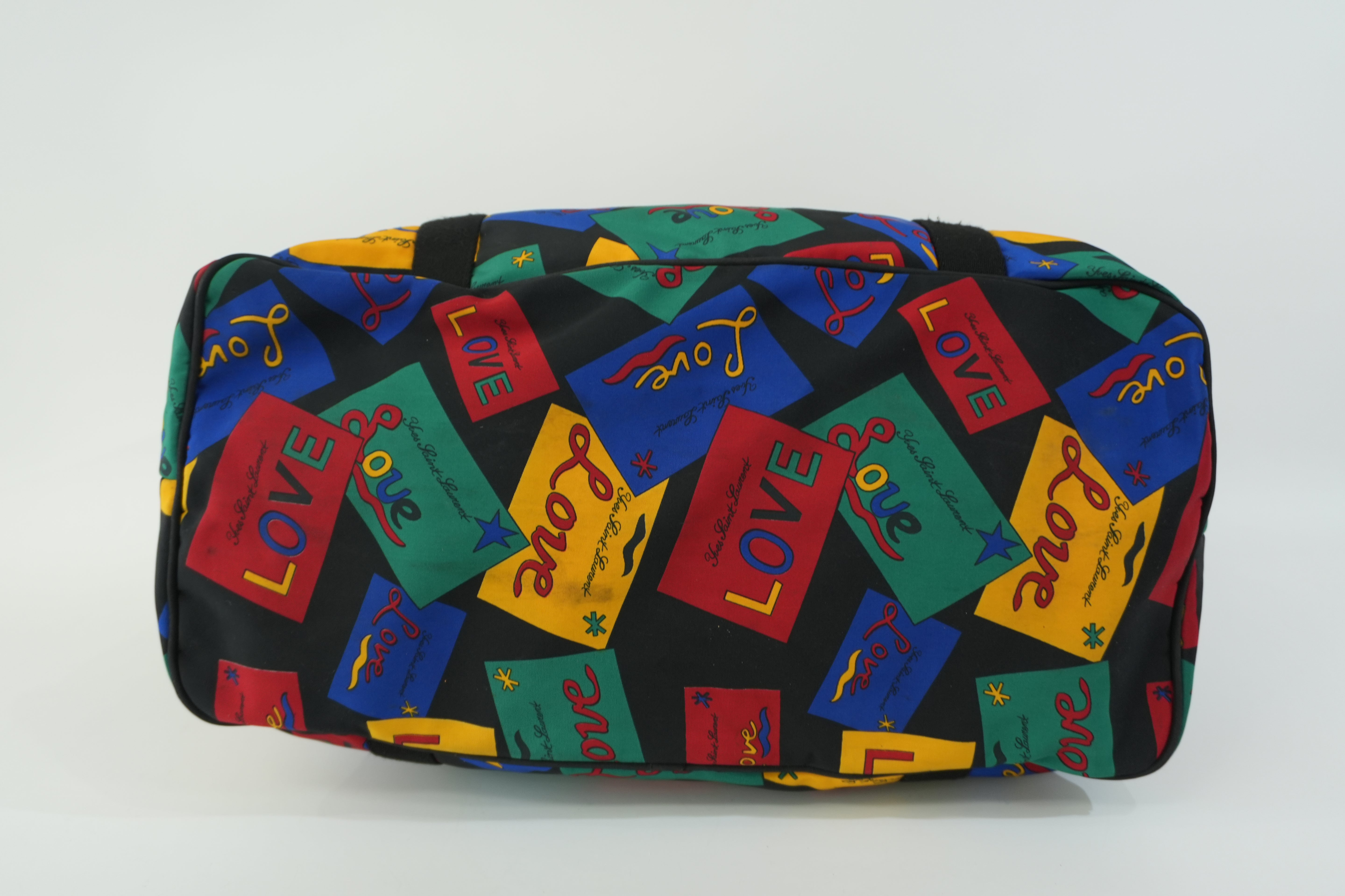 Pre-owned Saint Laurent Nylon Travel Bag Multicolor