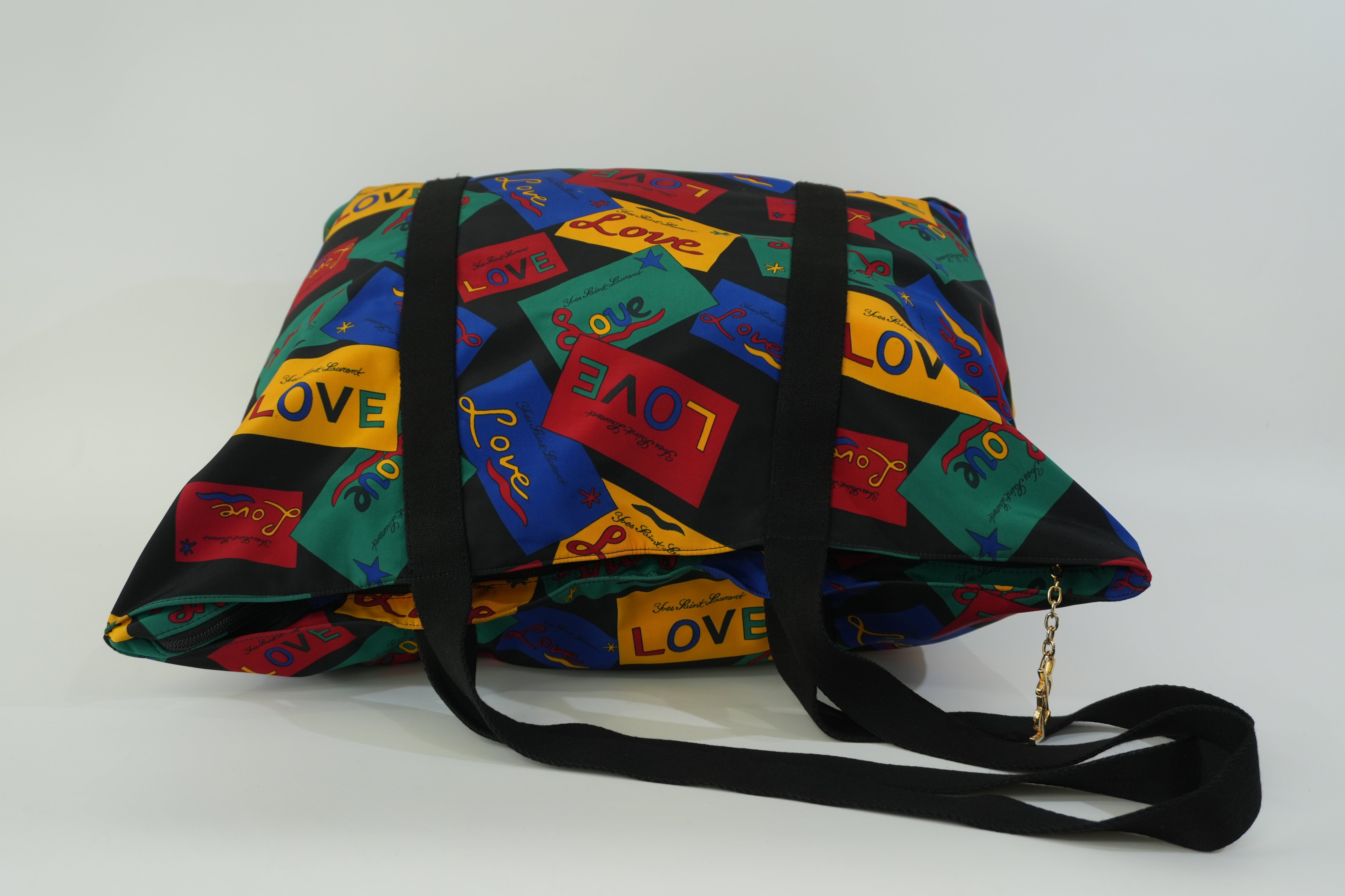 Pre-owned Saint Laurent Nylon Travel Bag Multicolor