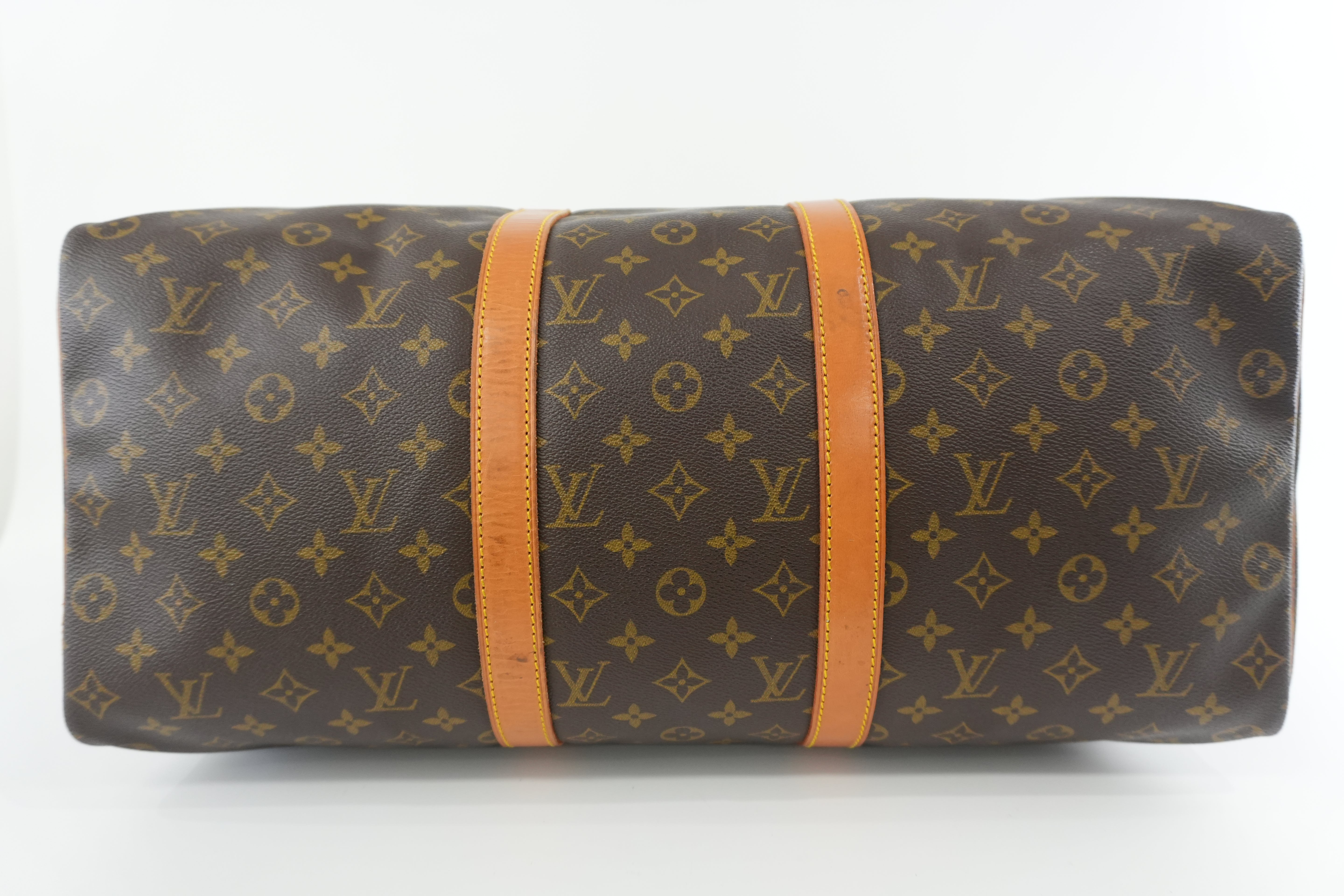 Louis Vuitton Monogram Keepall 50 Duffle Bag Used