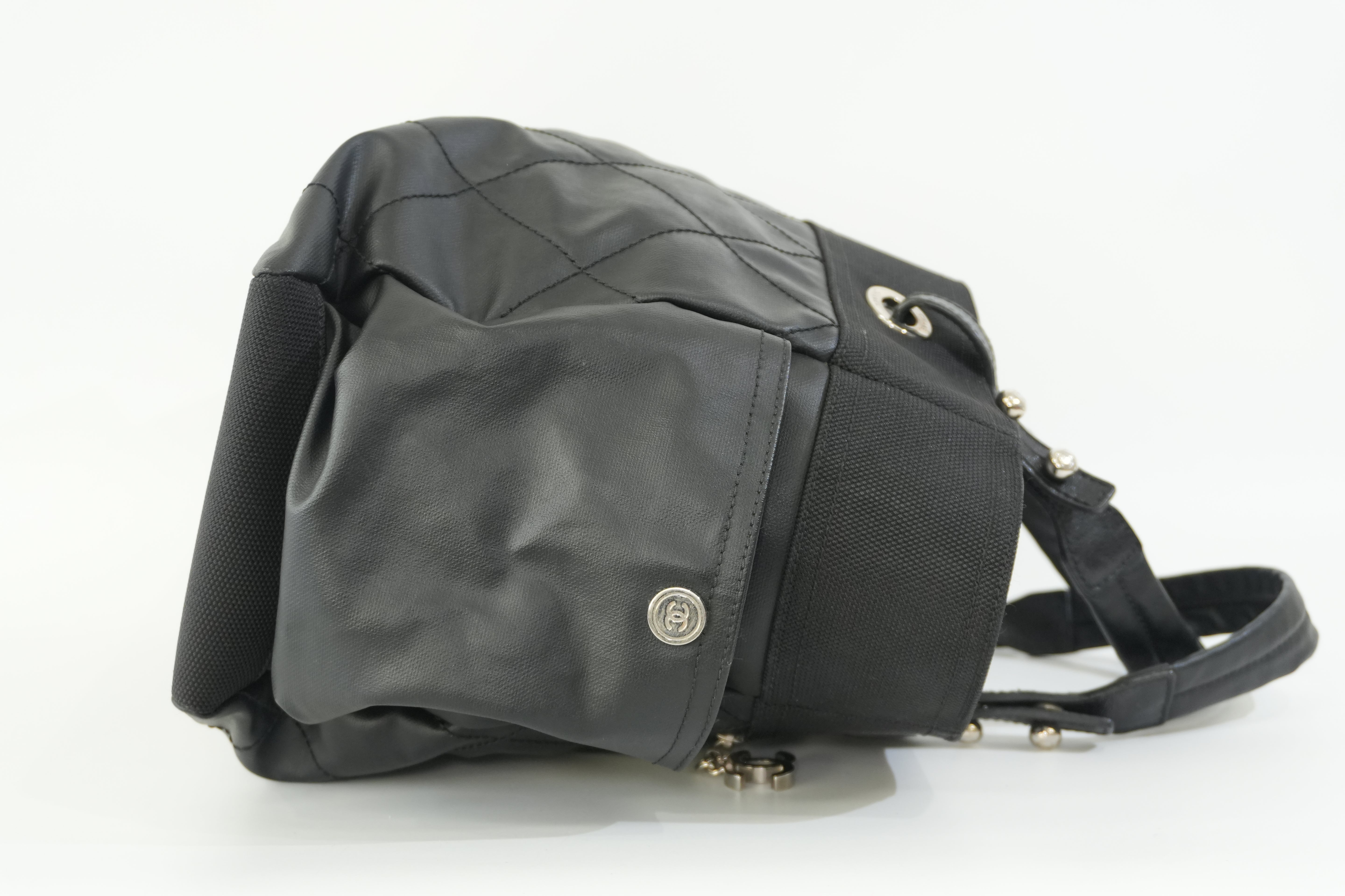 Pre-owned Chanel Paris Biarritz Tote Bag Black