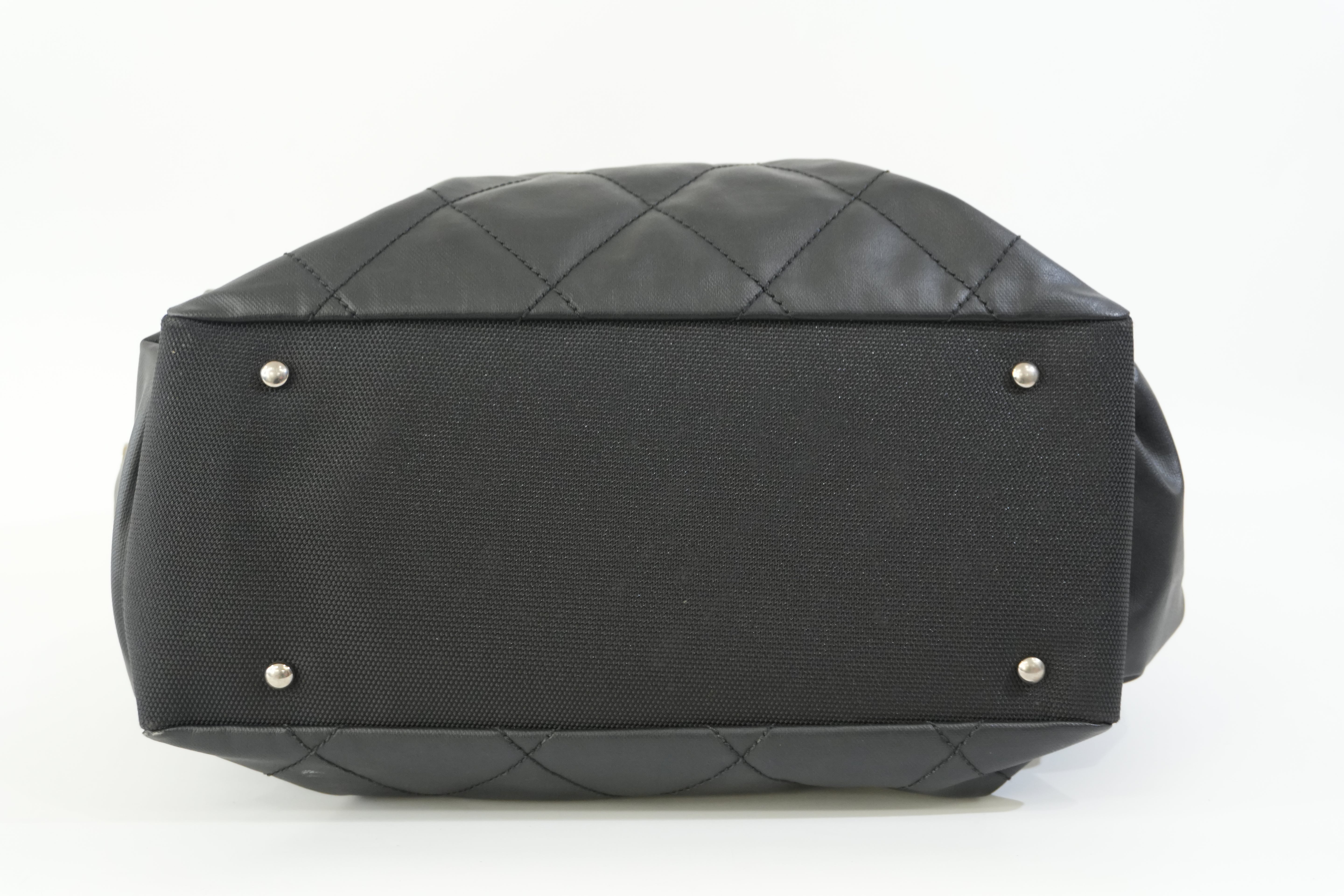 Pre-owned Chanel Paris Biarritz Tote Bag Black