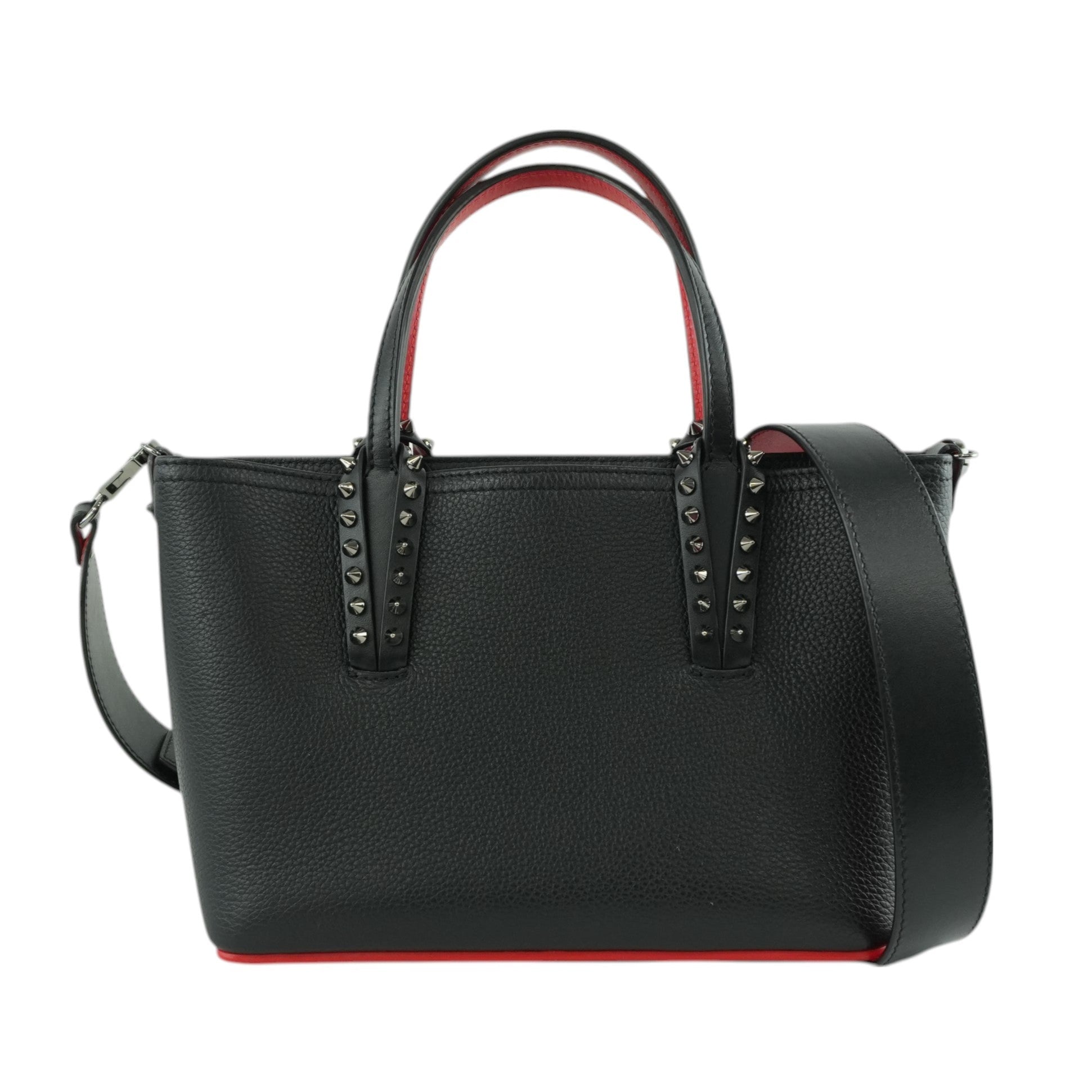 Christian Louboutin Small Cabata Two Way Shoulder Bag Black Used