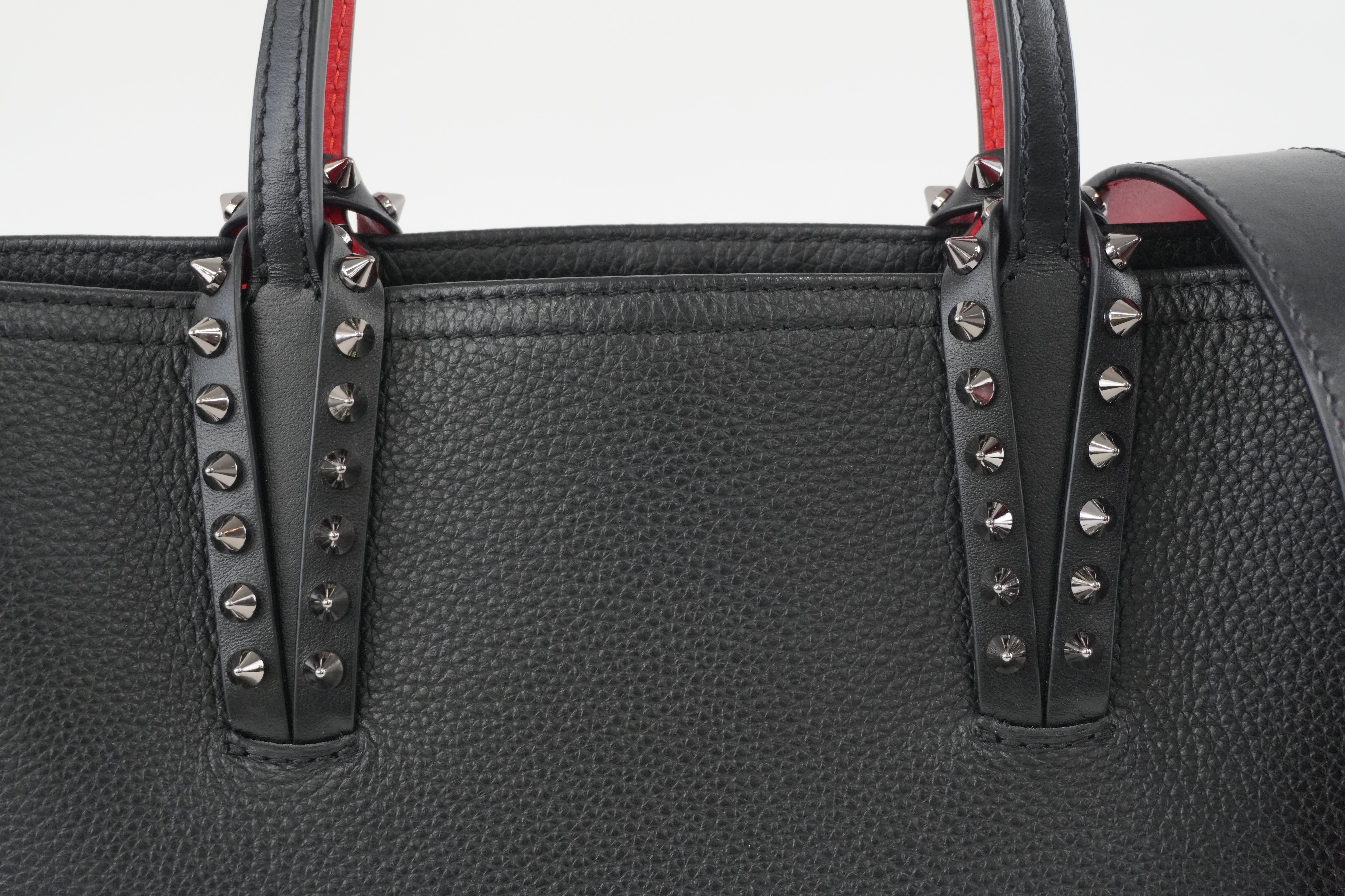 Christian Louboutin Small Cabata Two Way Shoulder Bag Black Used