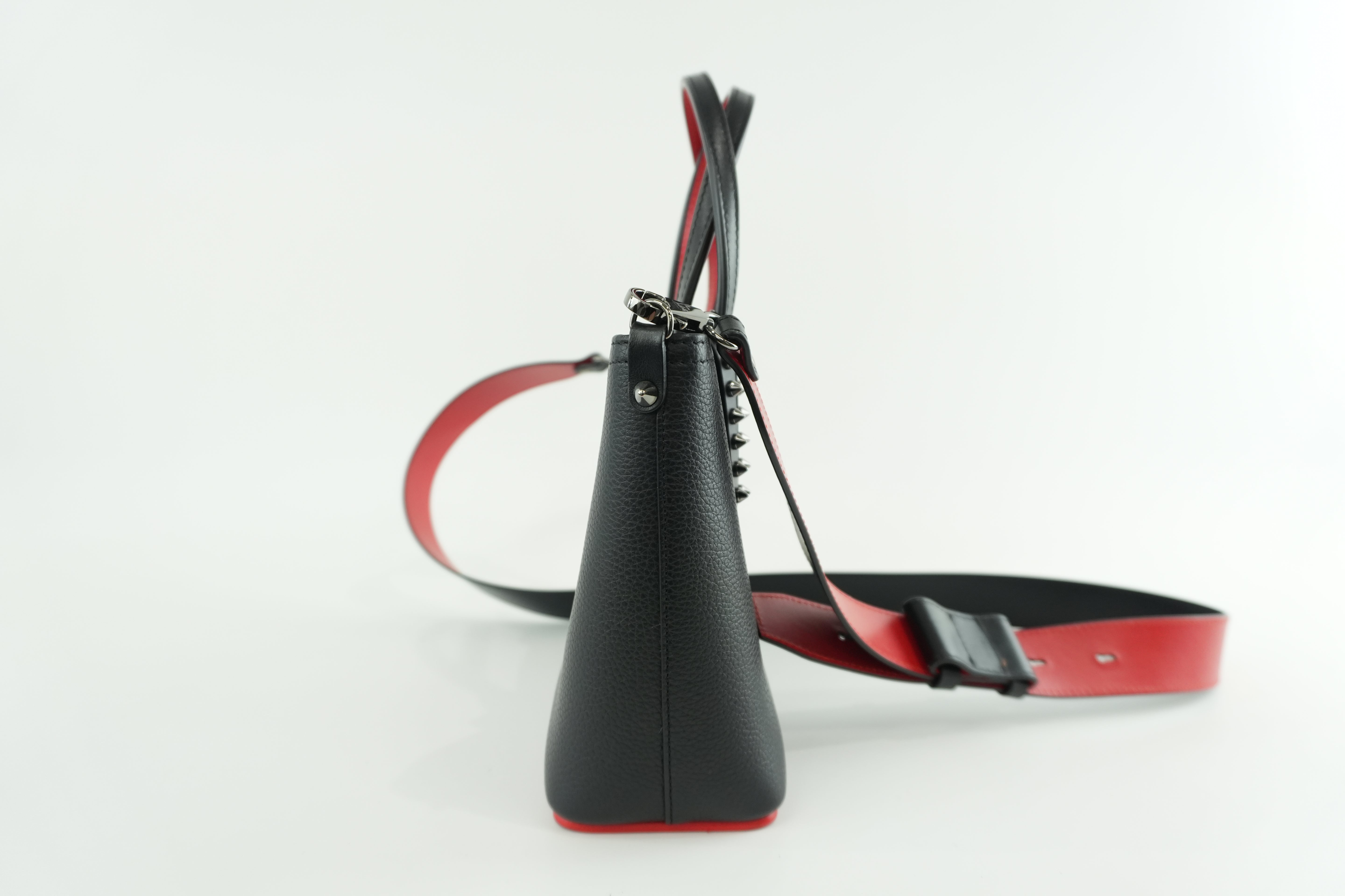 Christian Louboutin Small Cabata Two Way Shoulder Bag Black Used