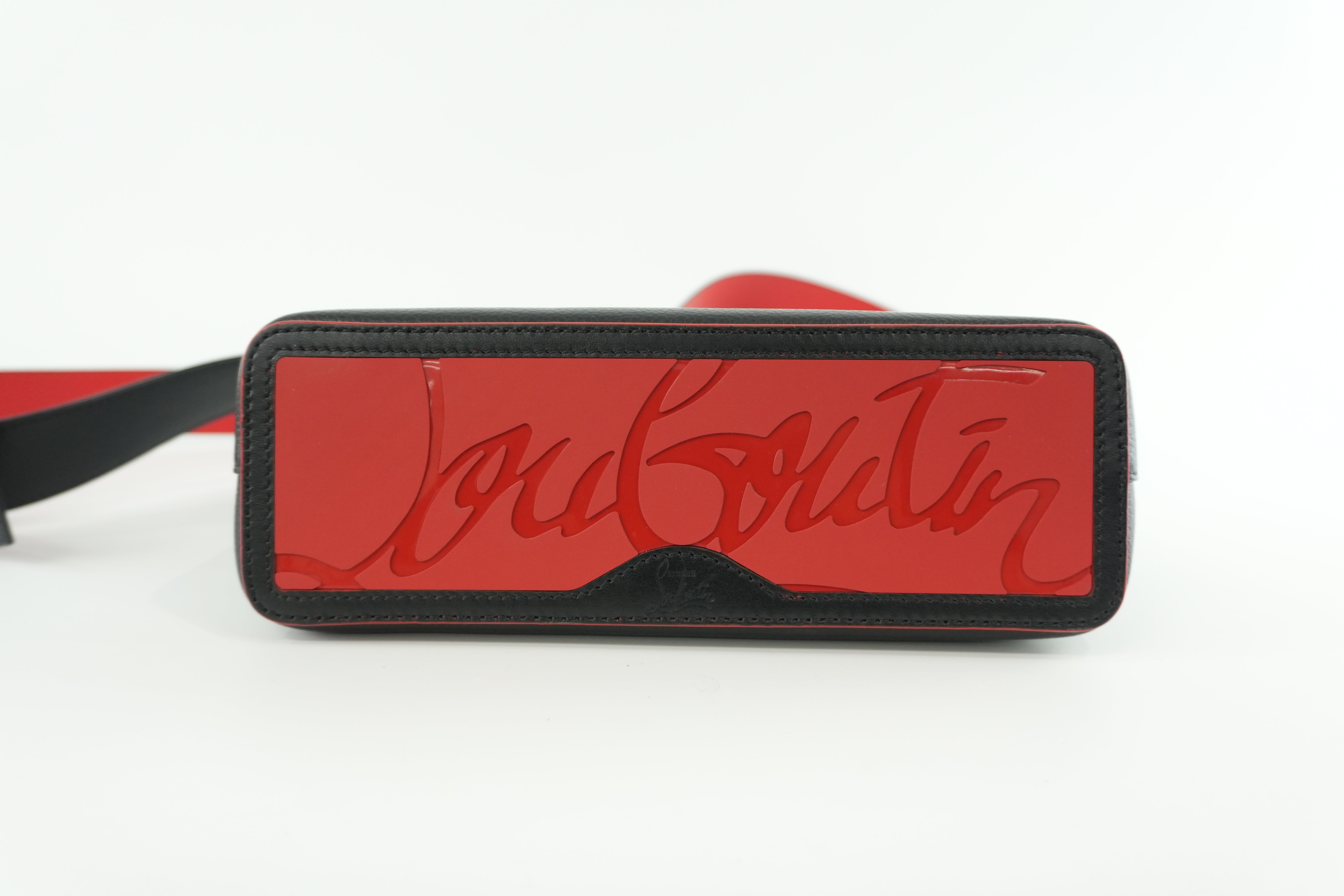 Christian Louboutin Small Cabata Two Way Shoulder Bag Black Used