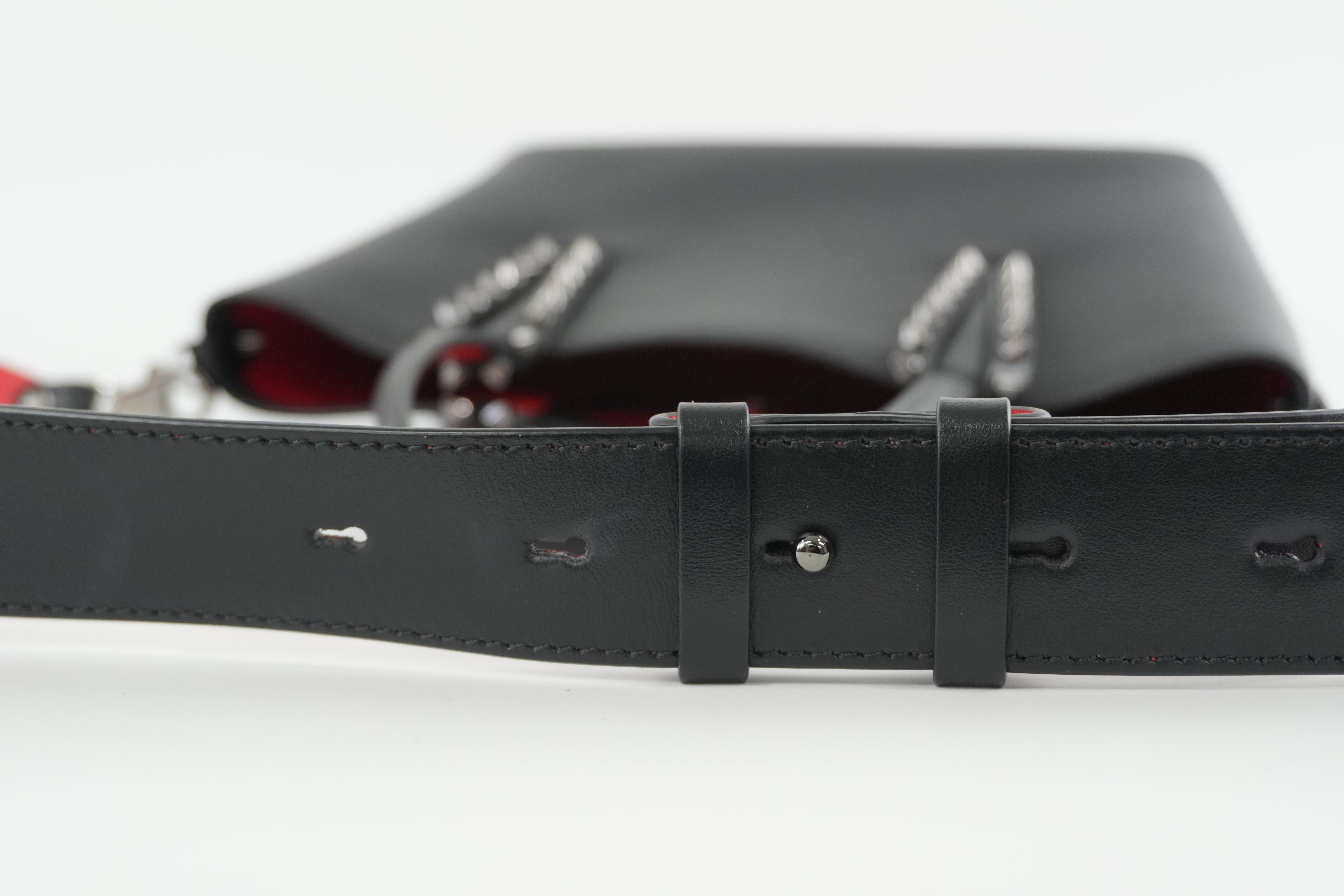 Christian Louboutin Small Cabata Two Way Shoulder Bag Black Used