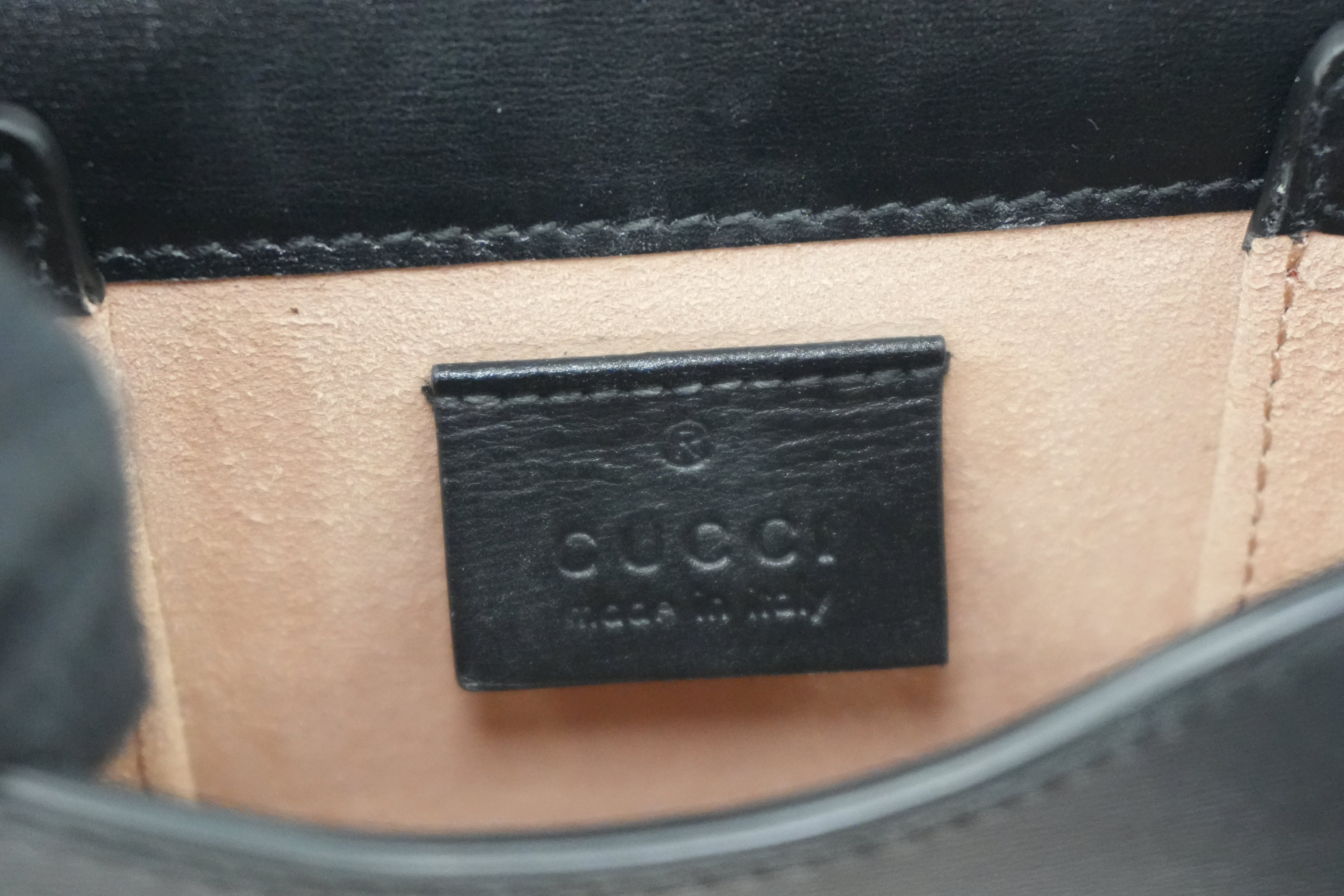 Pre-owned Gucci Horsebit Shoulder Bag Black