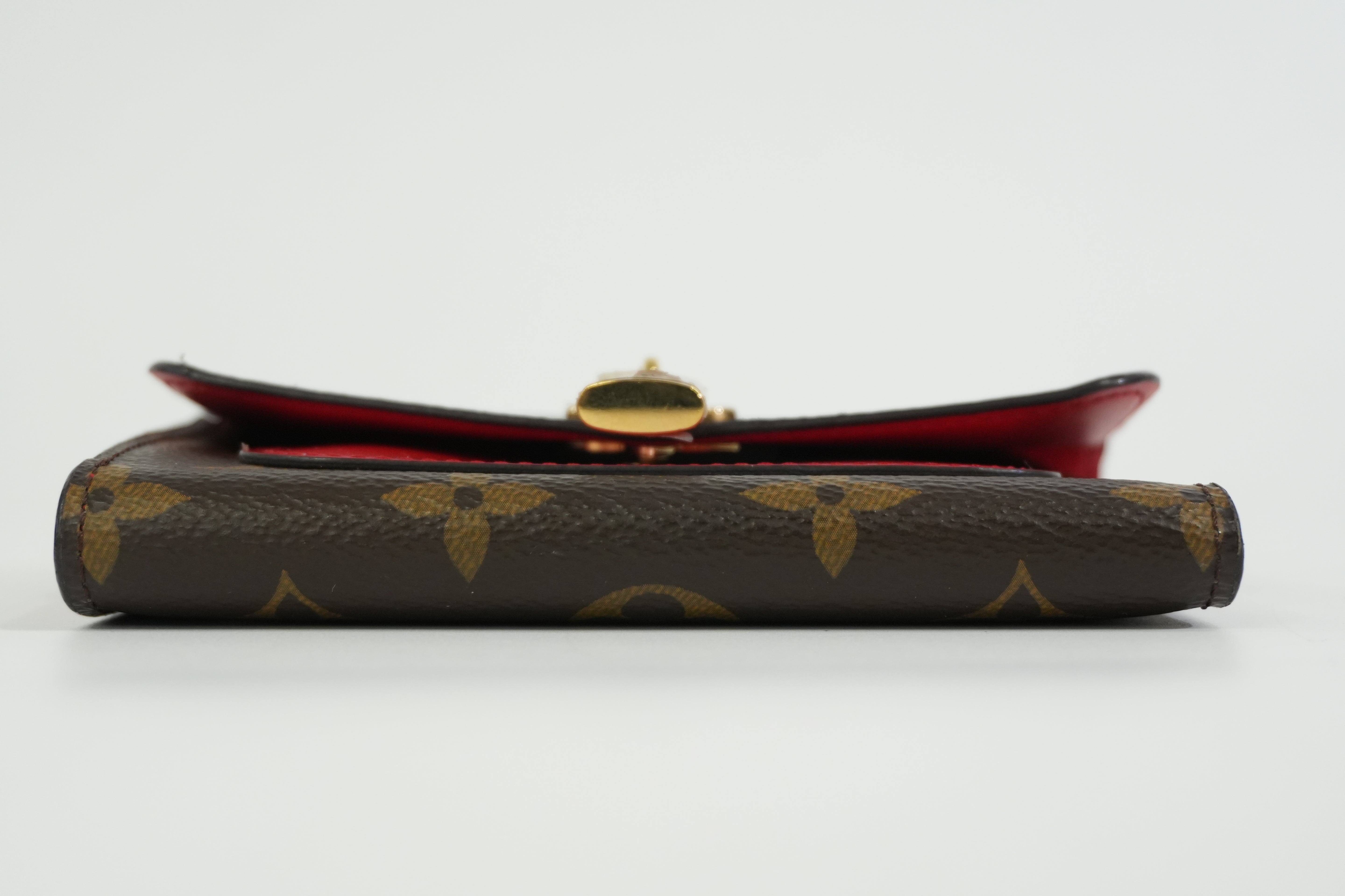 Pre-owned Louis Vuitton Monogram Coquelicot Flower Compact Wallet