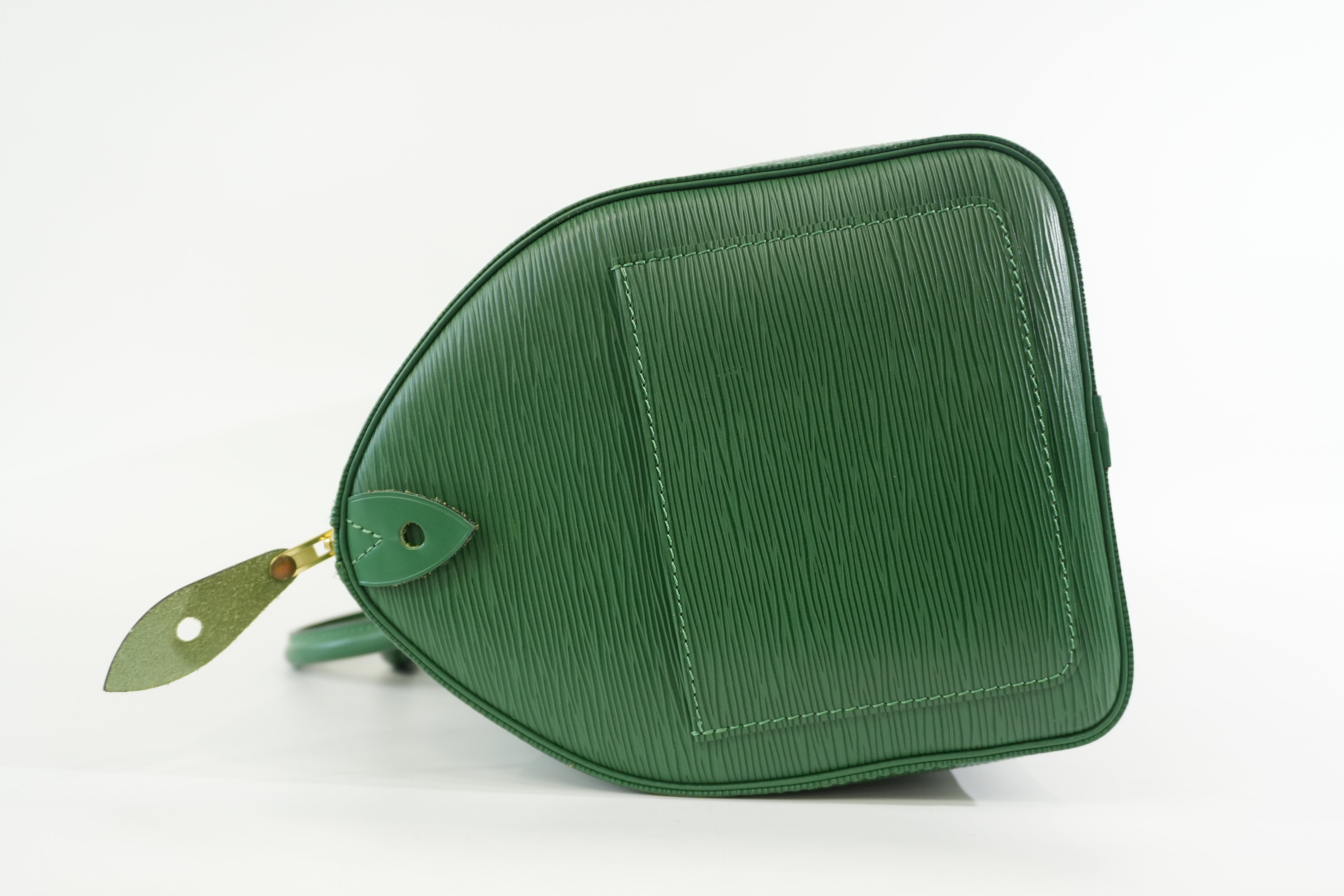 Pre-Owned Louis Vuitton Epi Speedy 35 Handbag/Green