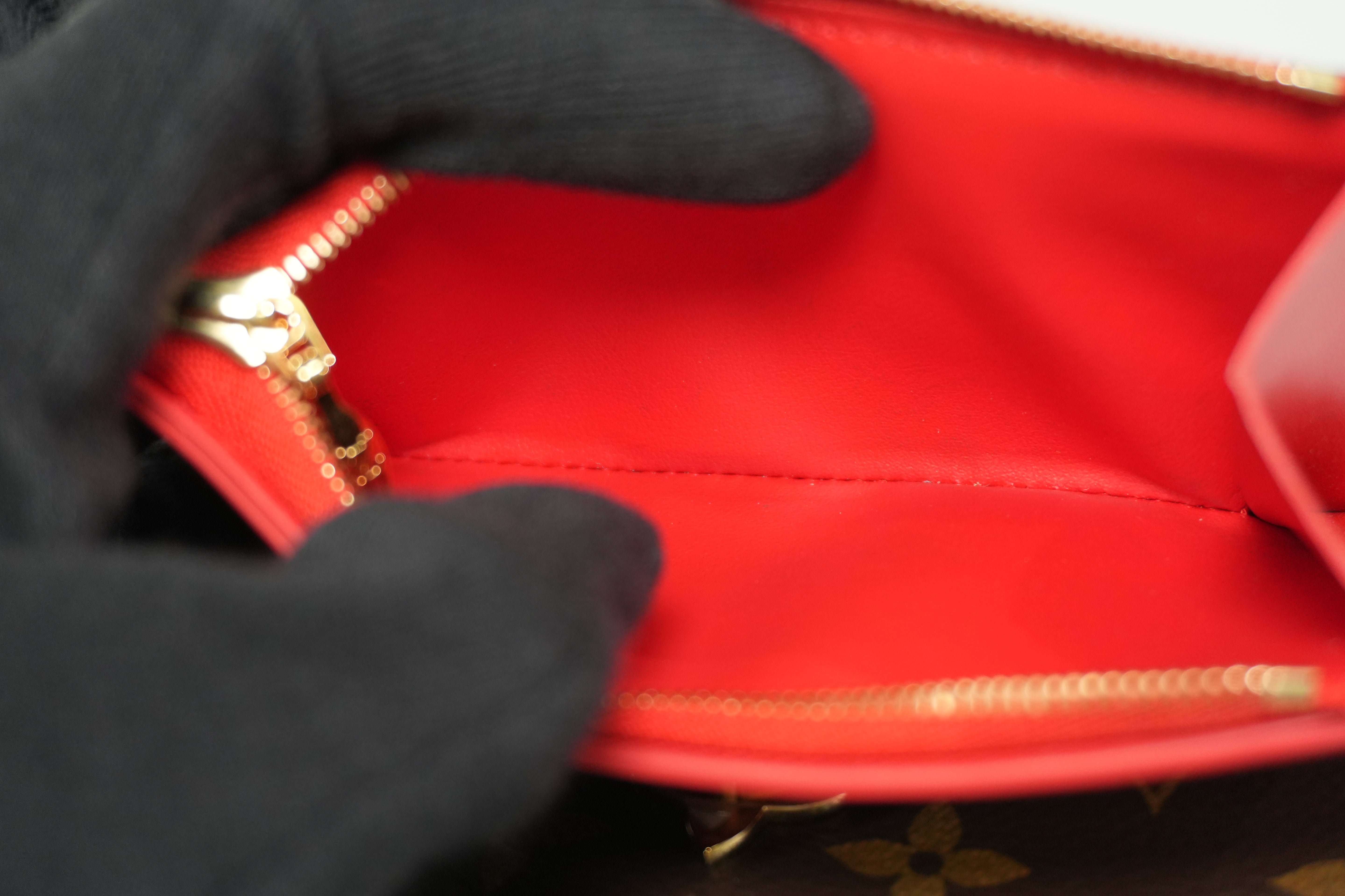 Pre-owned Louis Vuitton Monogram Coquelicot Flower Compact Wallet