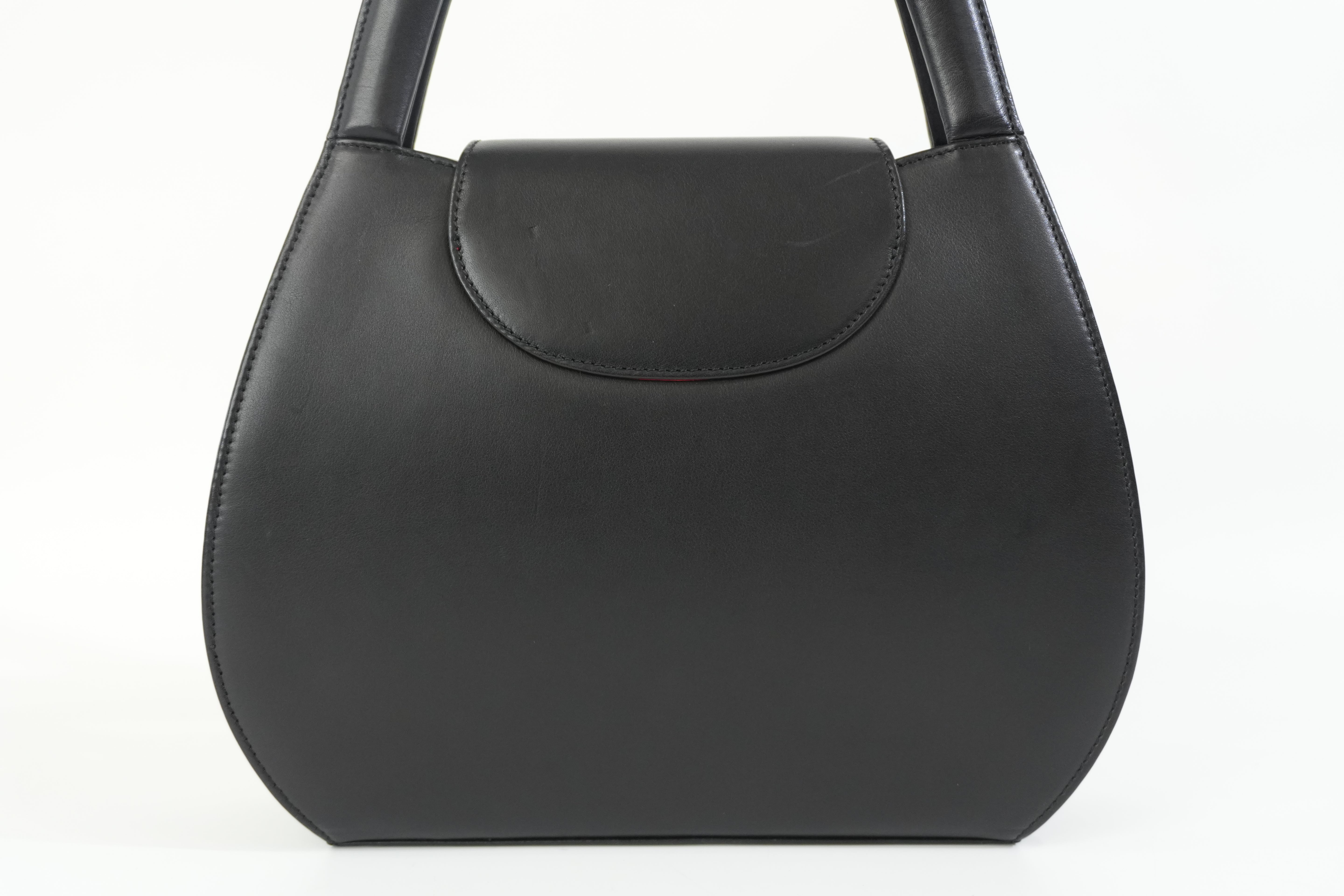 Pre-owned Cartier Top Handle Handbag Black
