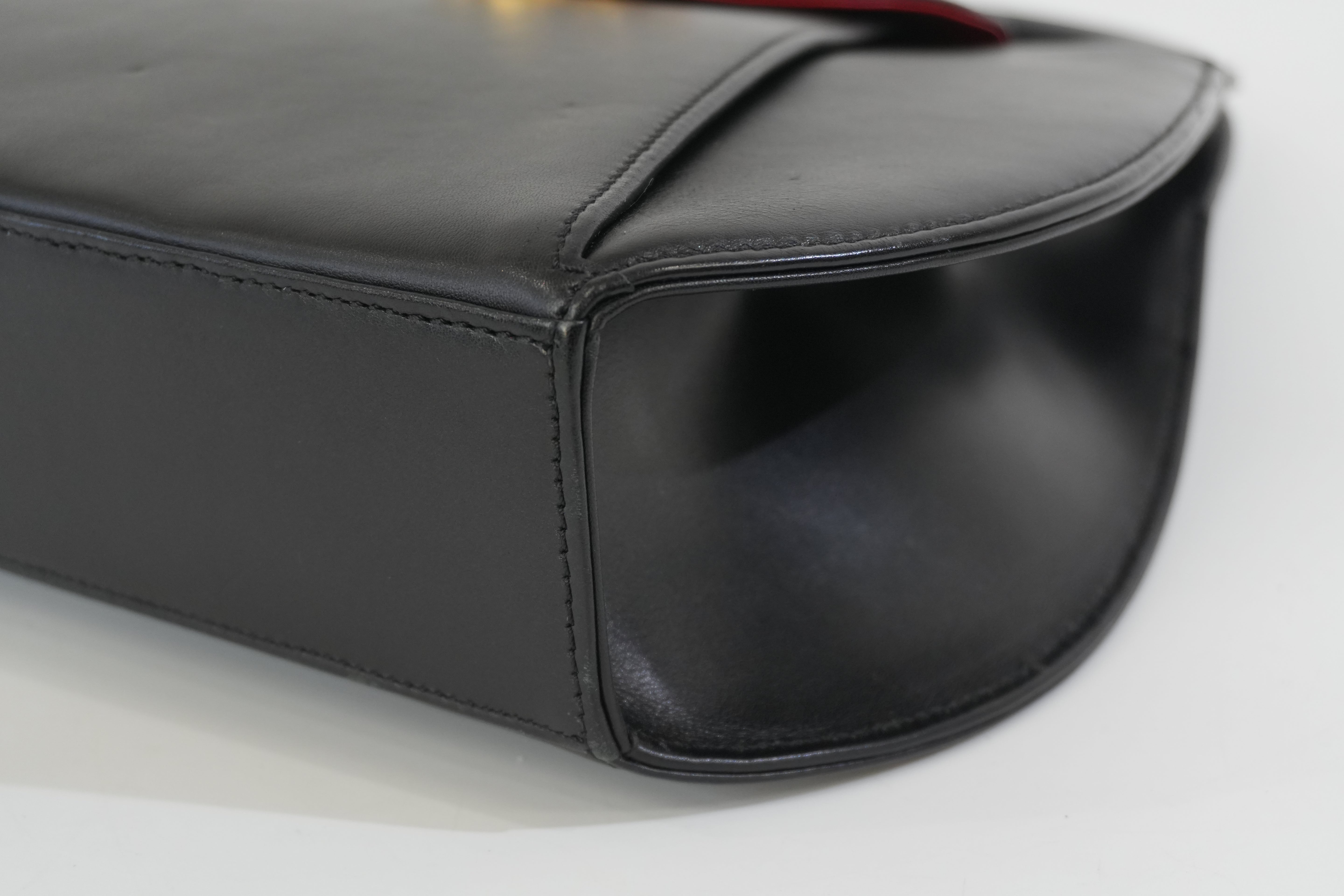 Pre-owned Cartier Top Handle Handbag Black