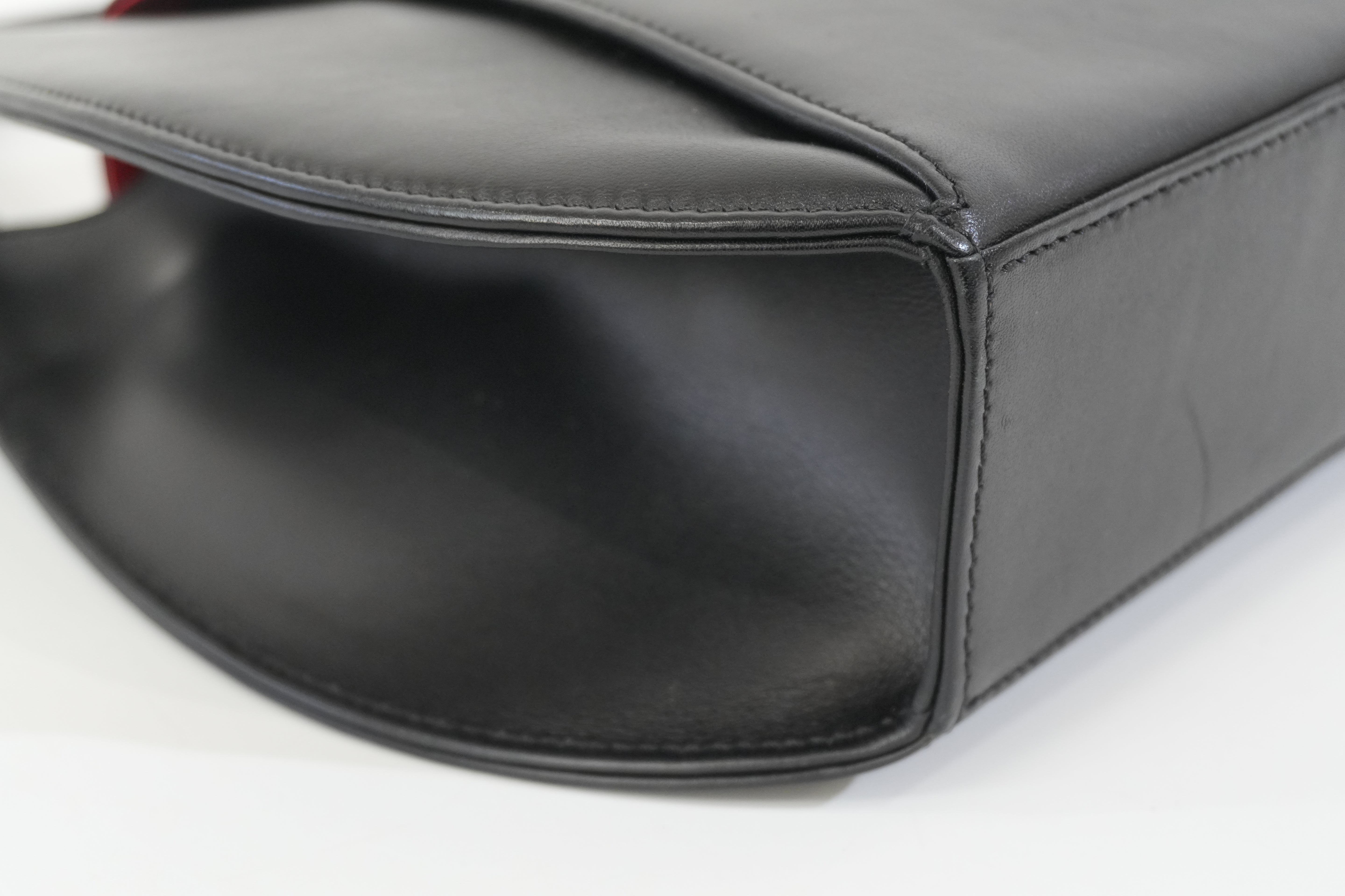 Pre-owned Cartier Top Handle Handbag Black
