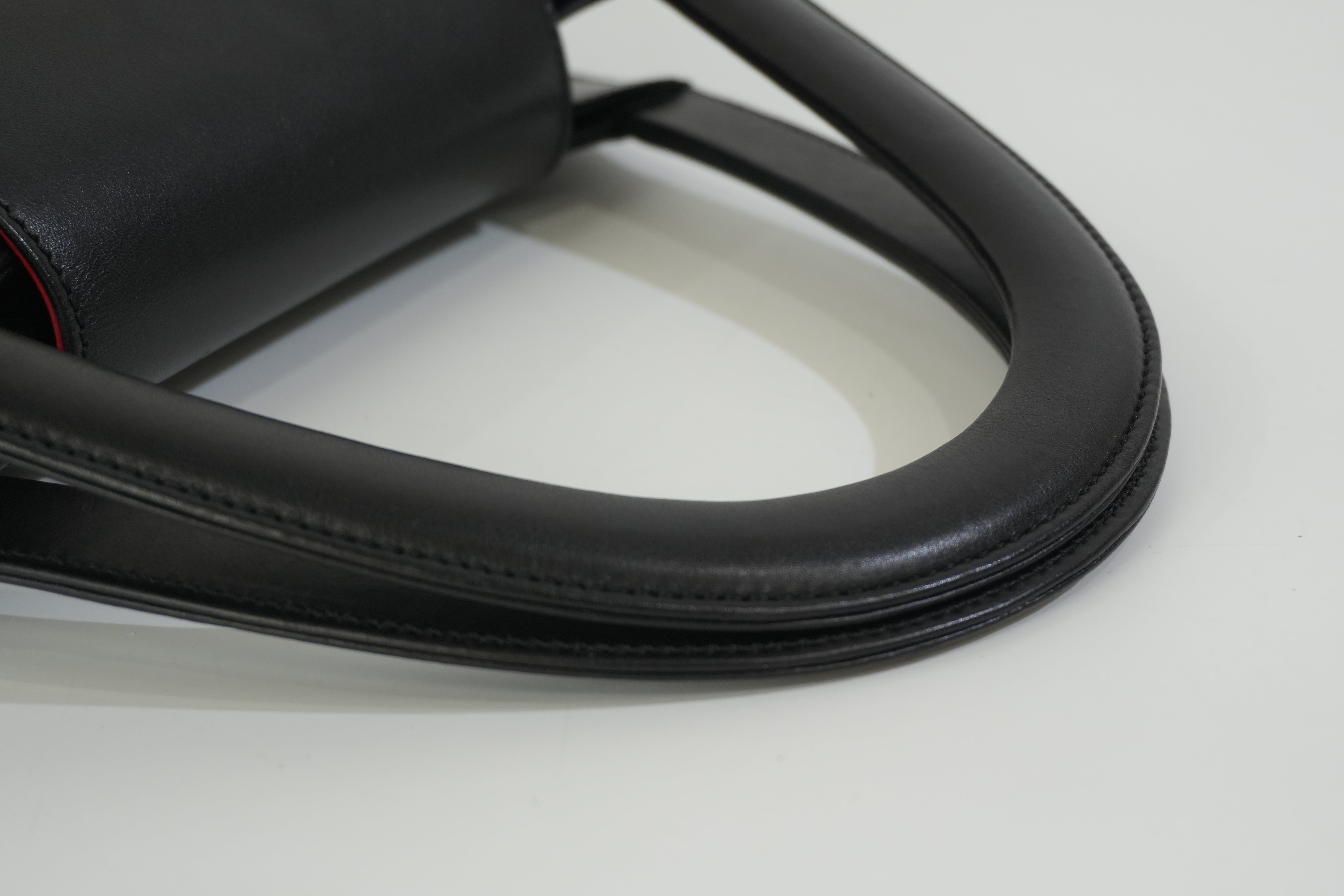 Pre-owned Cartier Top Handle Handbag Black