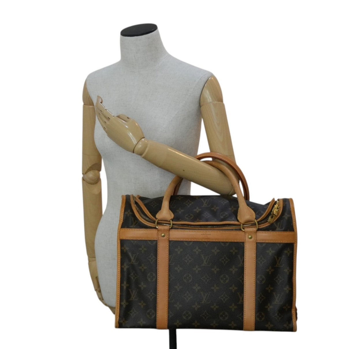 Pre-owned Louis Vuitton Monogram Sac Chien 40 Pet Carrier