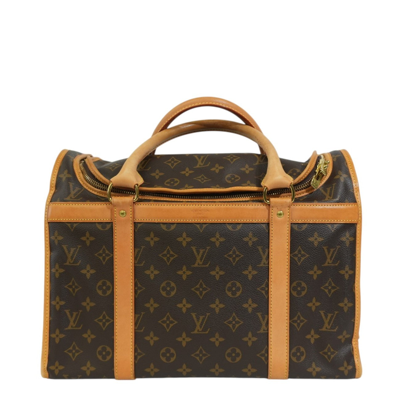 Pre-owned Louis Vuitton Monogram Sac Chien 40 Pet Carrier