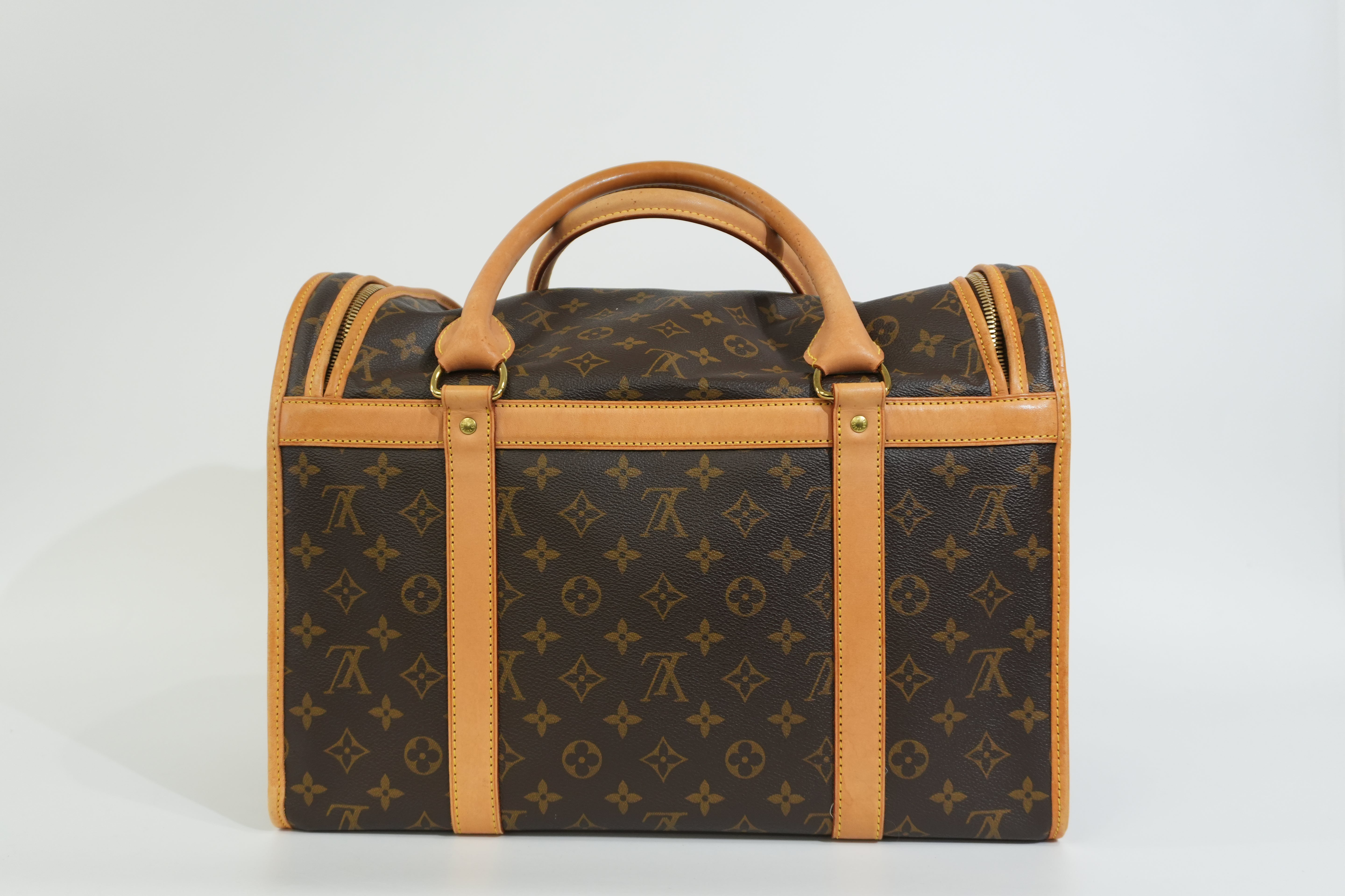 Pre-owned Louis Vuitton Monogram Sac Chien 40 Pet Carrier