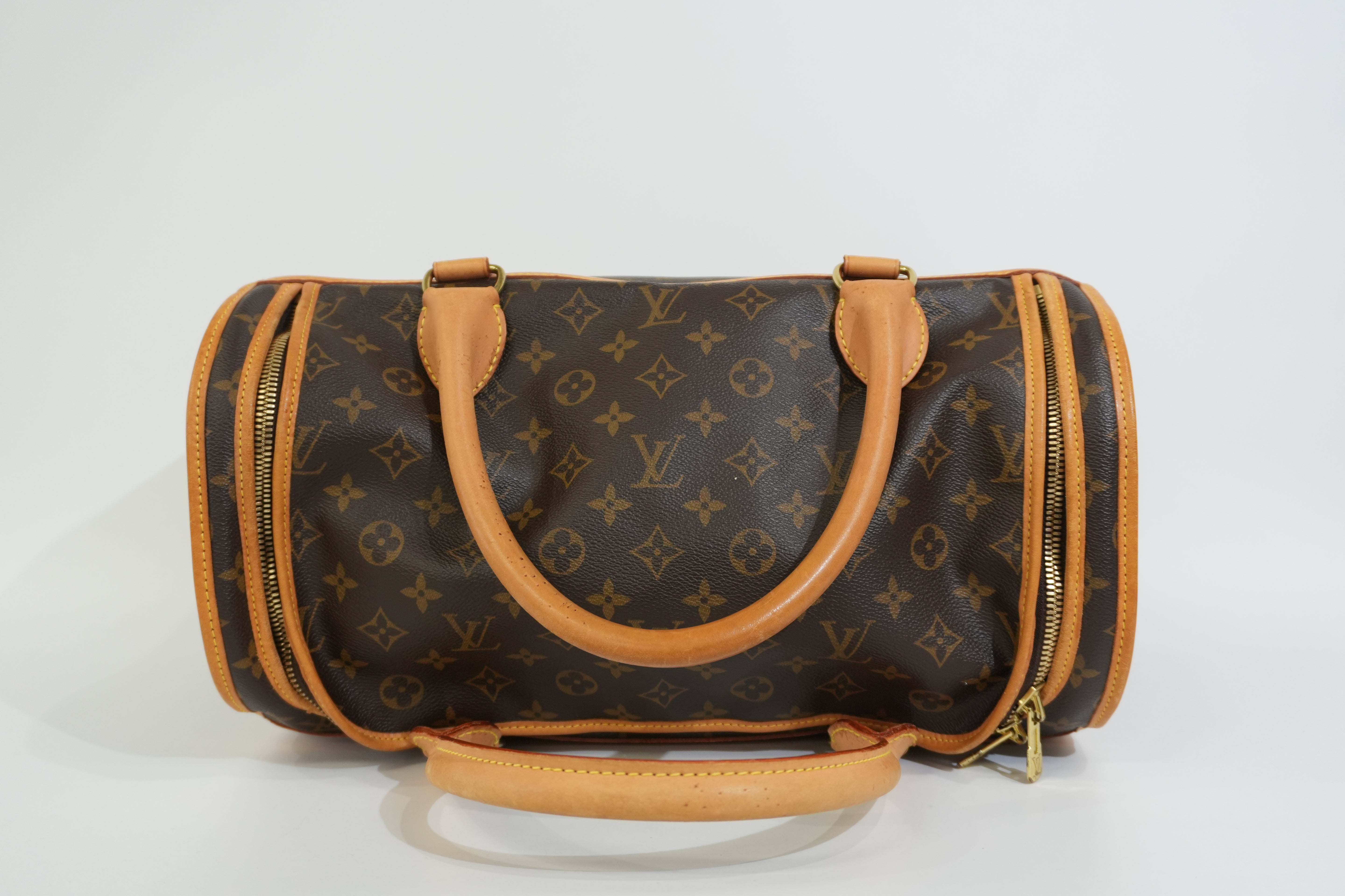Pre-owned Louis Vuitton Monogram Sac Chien 40 Pet Carrier