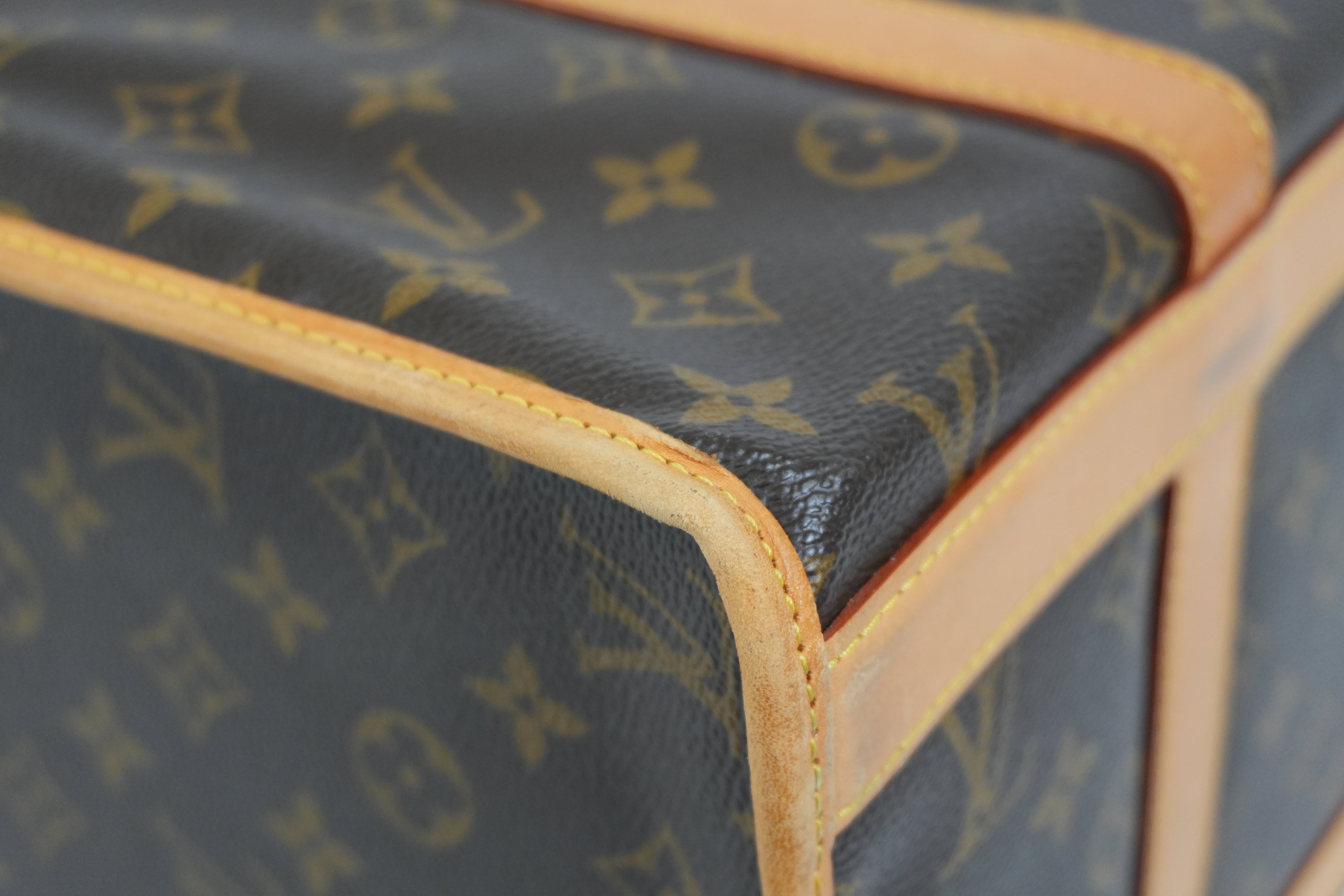 Pre-owned Louis Vuitton Monogram Sac Chien 40 Pet Carrier