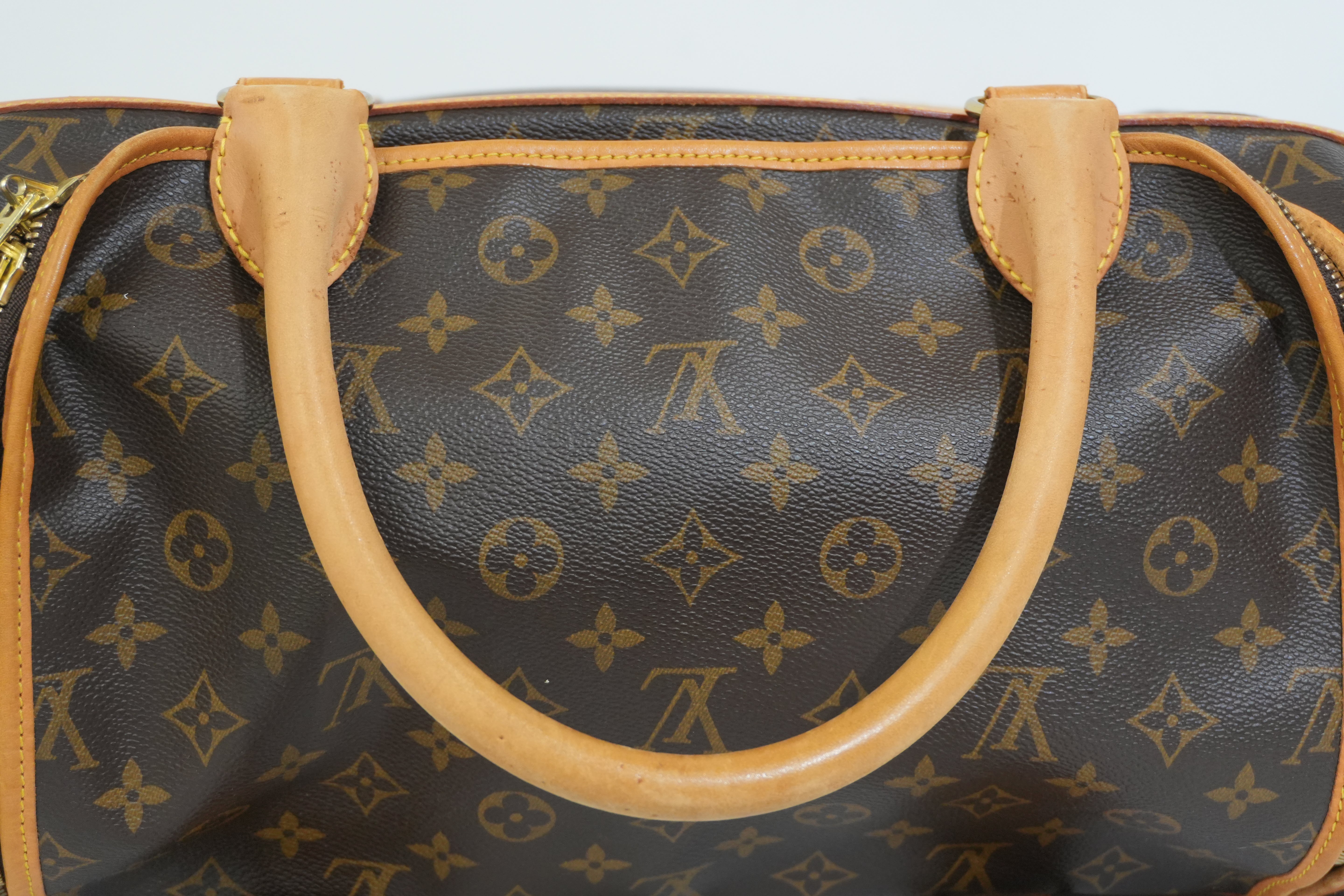Pre-owned Louis Vuitton Monogram Sac Chien 40 Pet Carrier