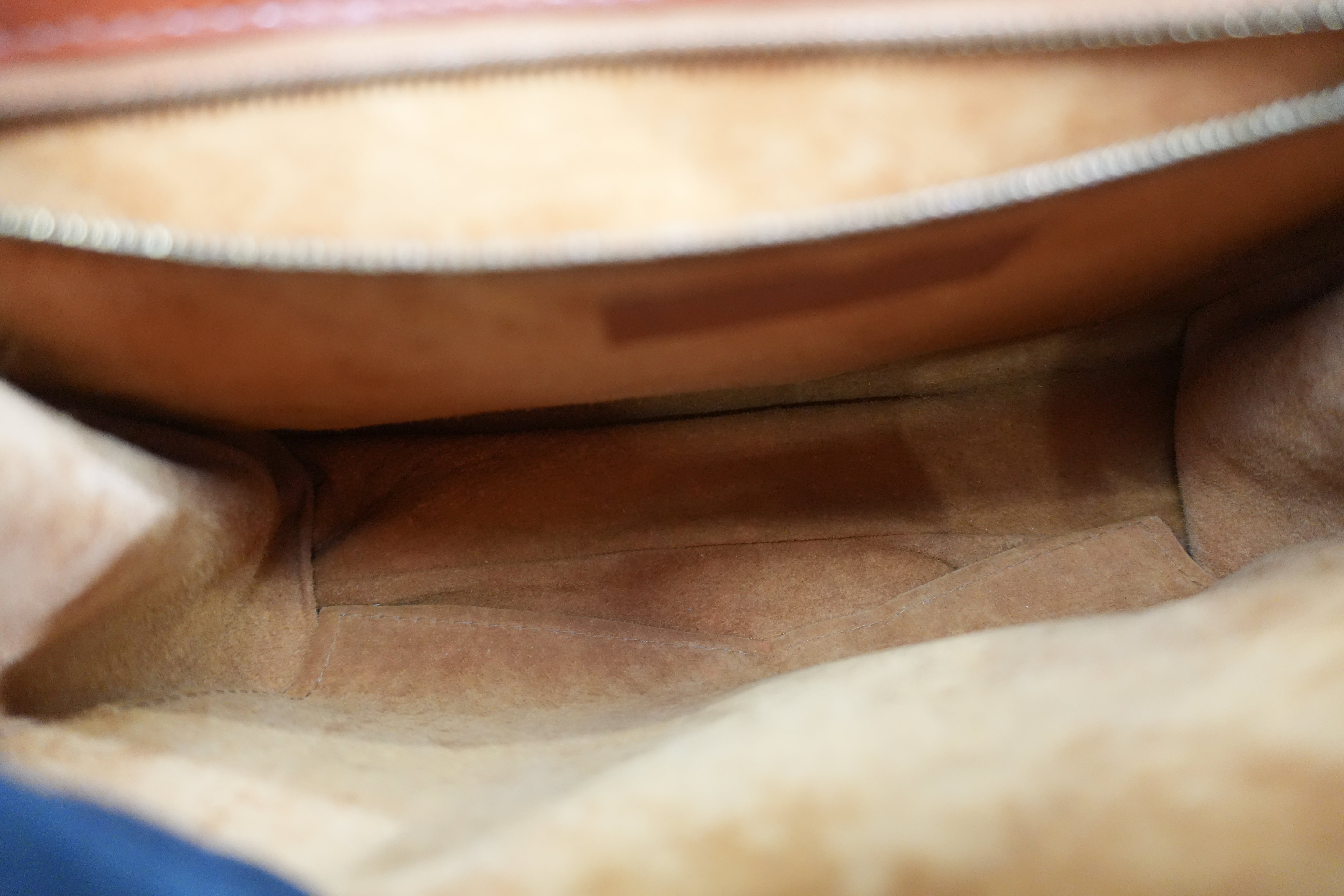 Pre-owned MCM Visetos Top Handle Handbag Cognac