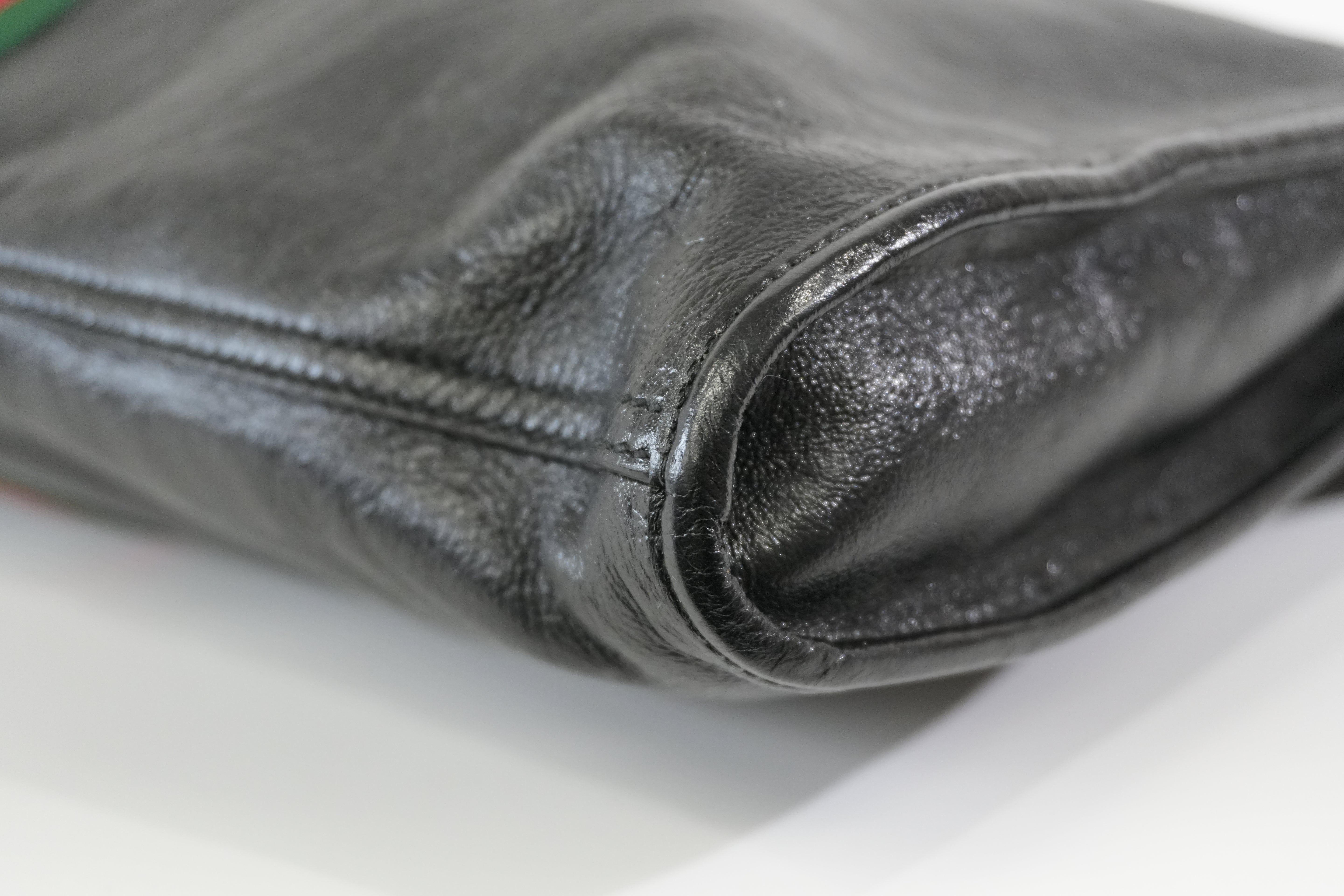 Pre-owned Gucci Rajah Large Tote Bag Black