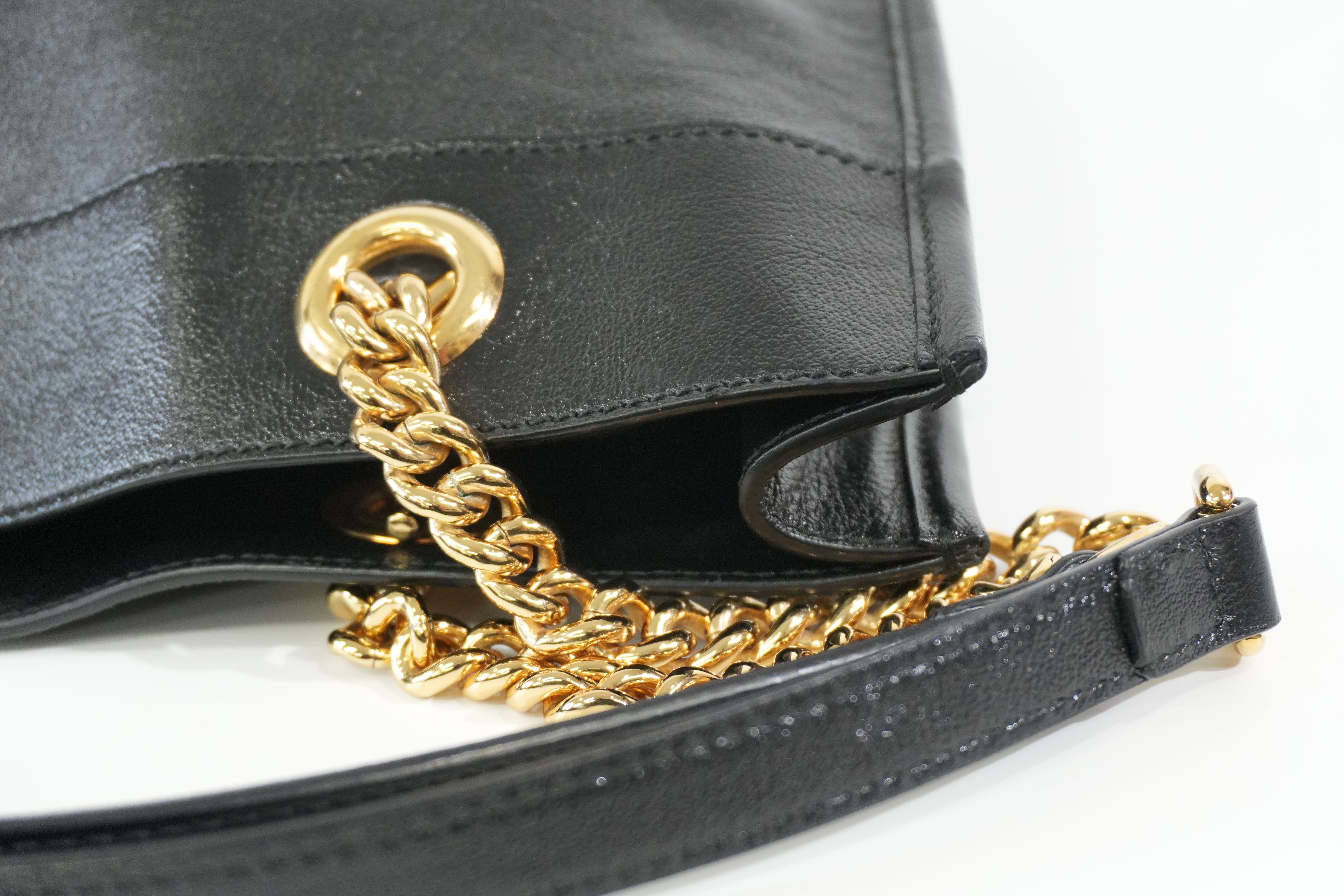 Pre-owned Gucci Rajah Large Tote Bag Black