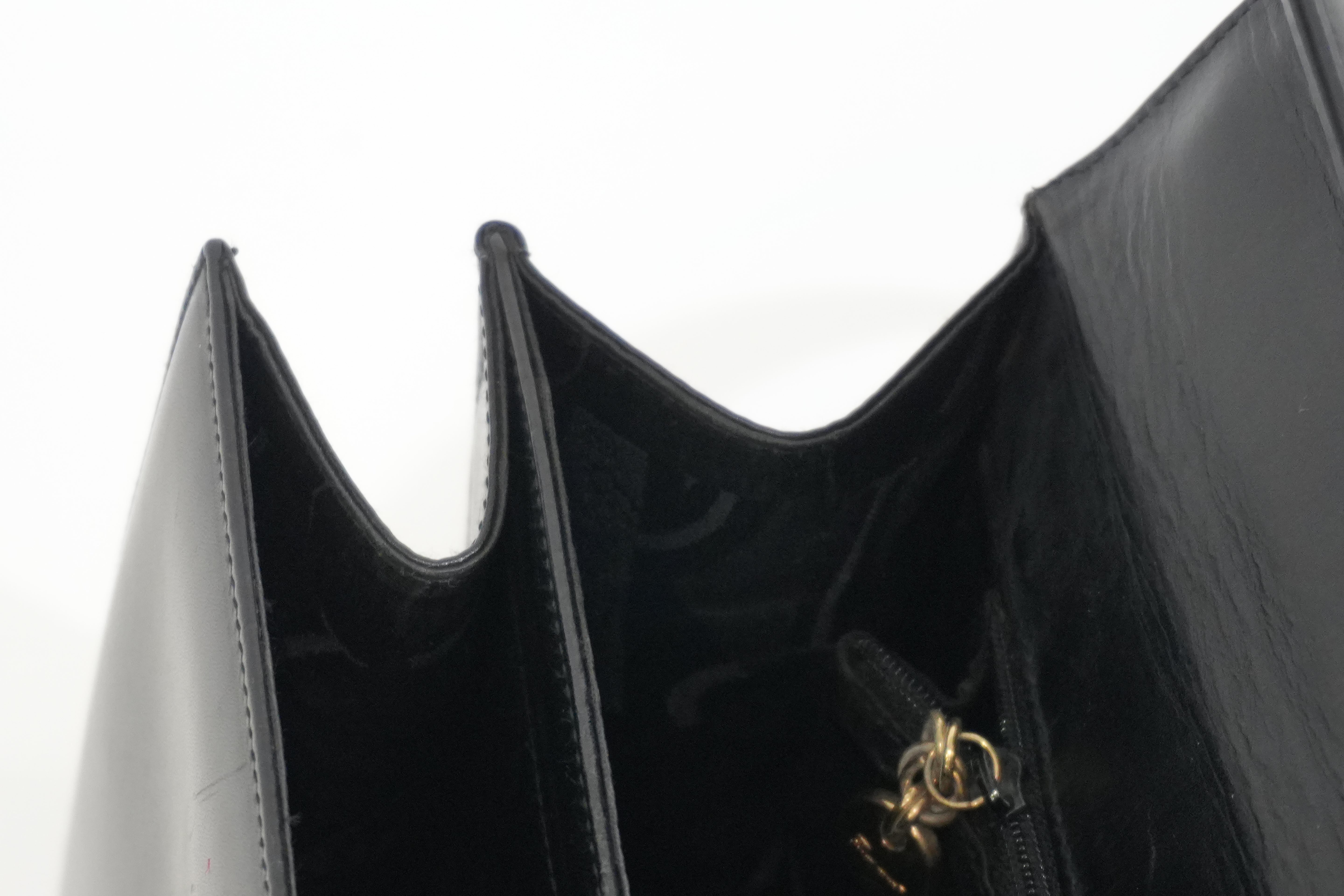 Pre-owned Ferragamo Two Way Top Handle Shoulder Bag Black