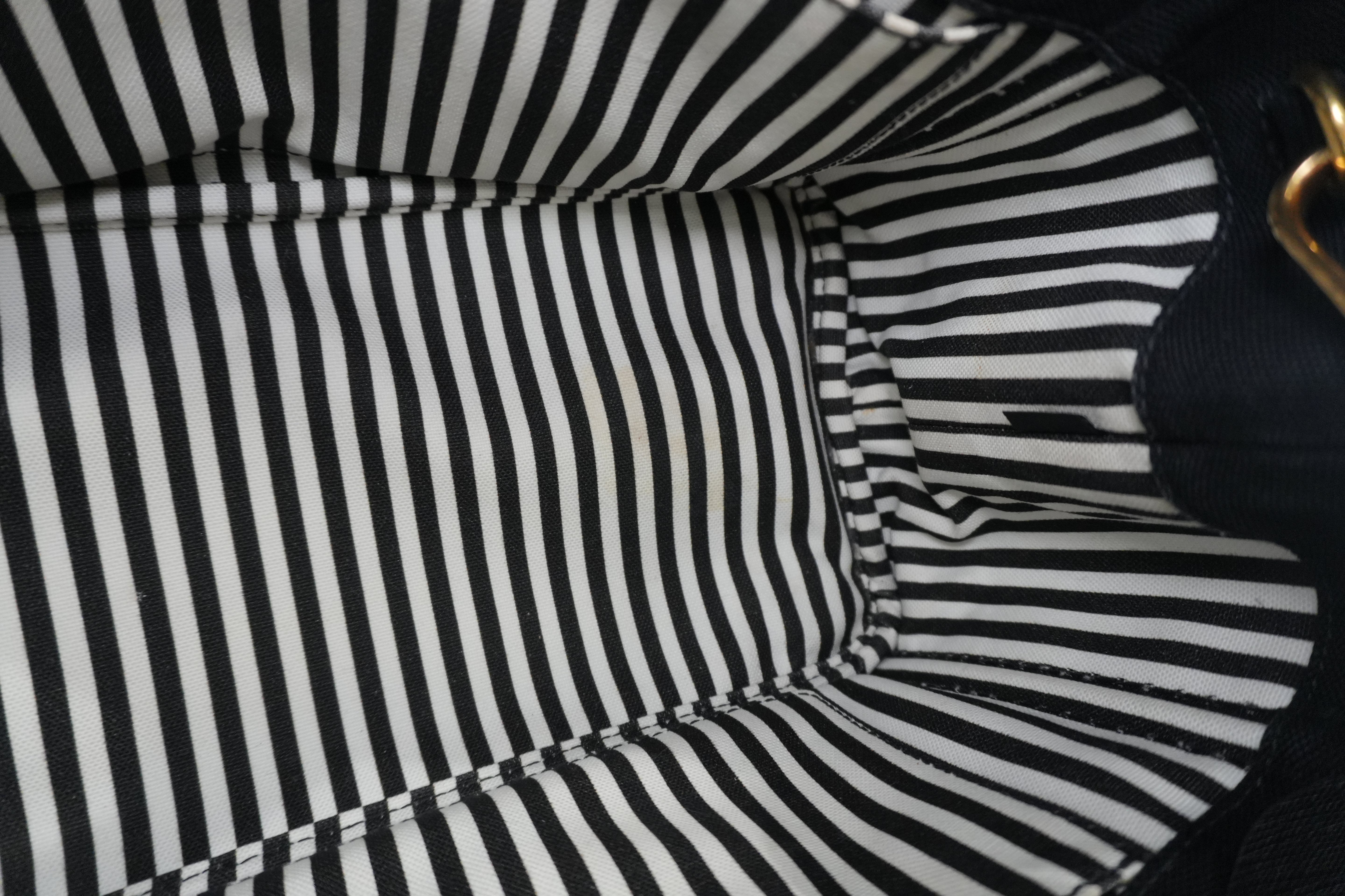 Prada Canapa Two Way Shoulder Bag Black Used