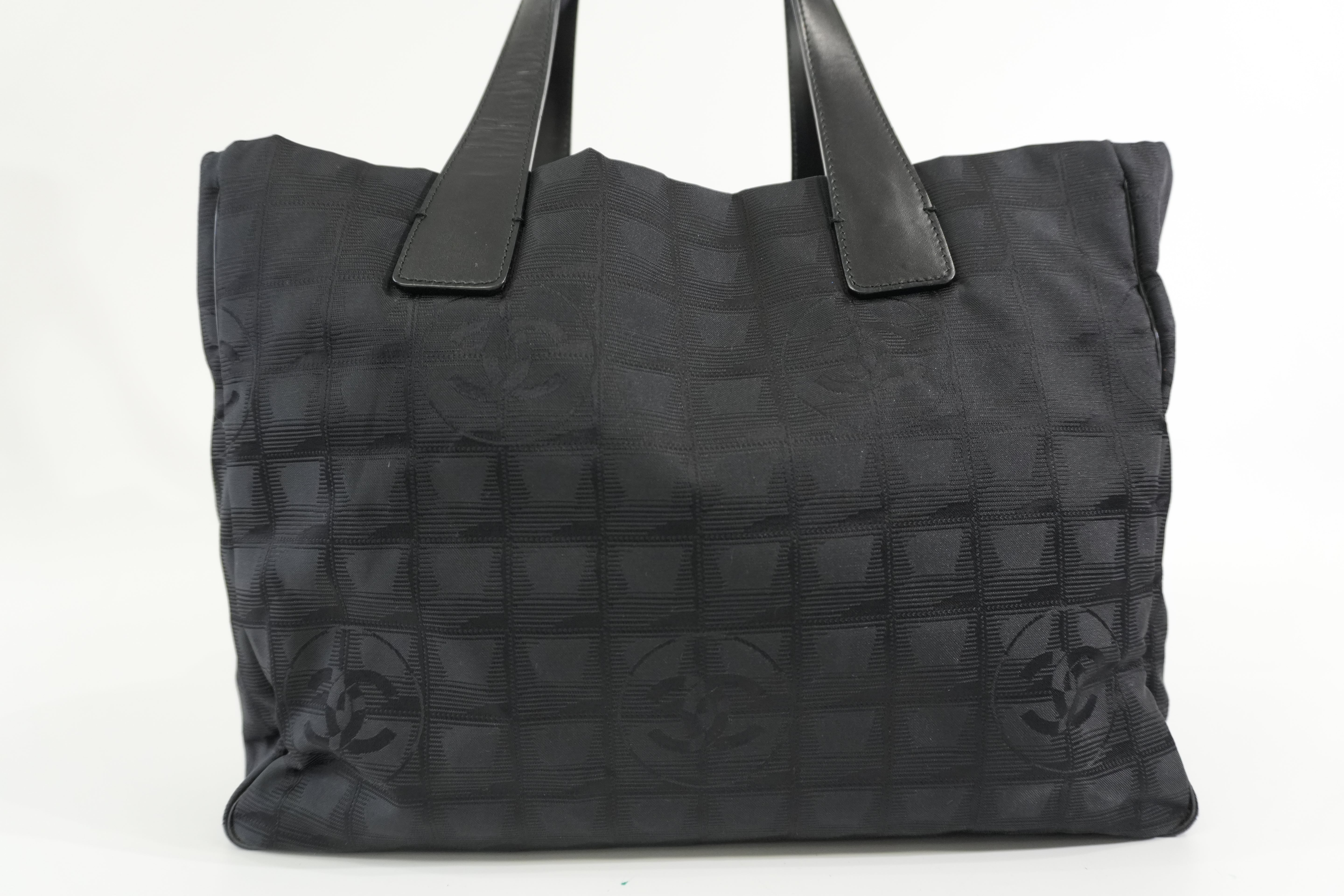 Pre-owned Chanel New Travel Line Tote Bag Black