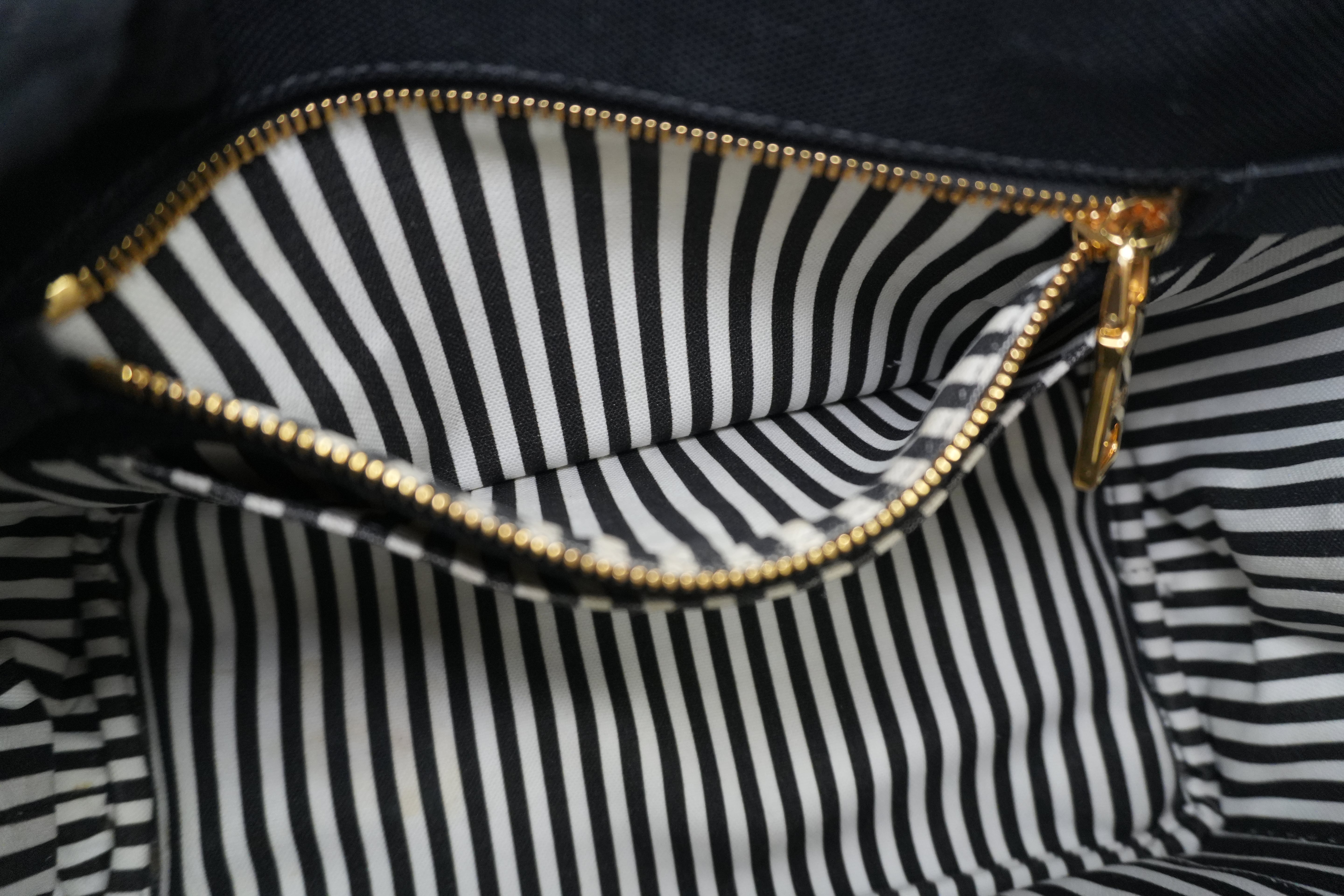 Prada Canapa Two Way Shoulder Bag Black Used