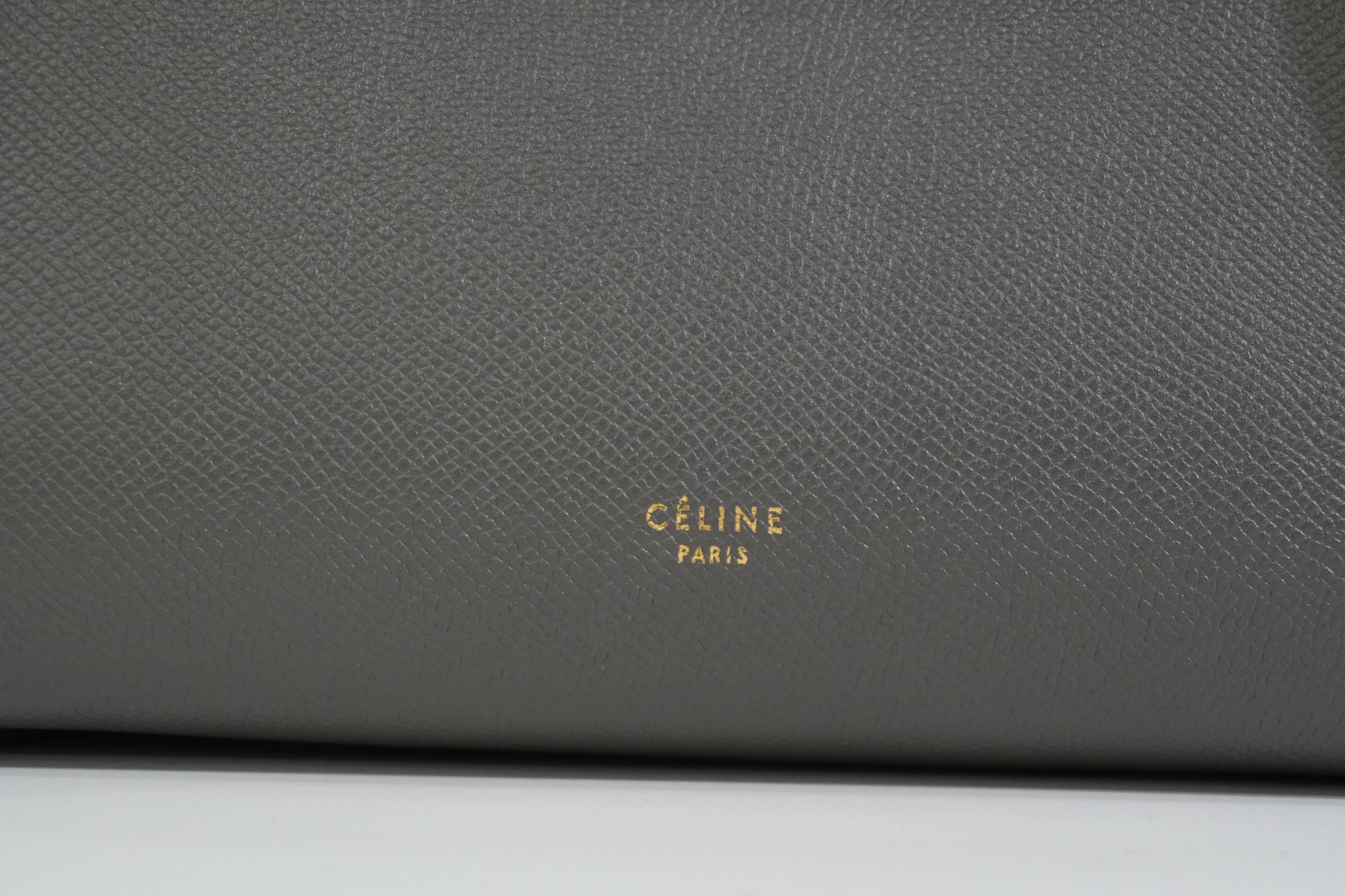 Pre-owned Celine Two Way Mini Belt Shoulder Bag Gray