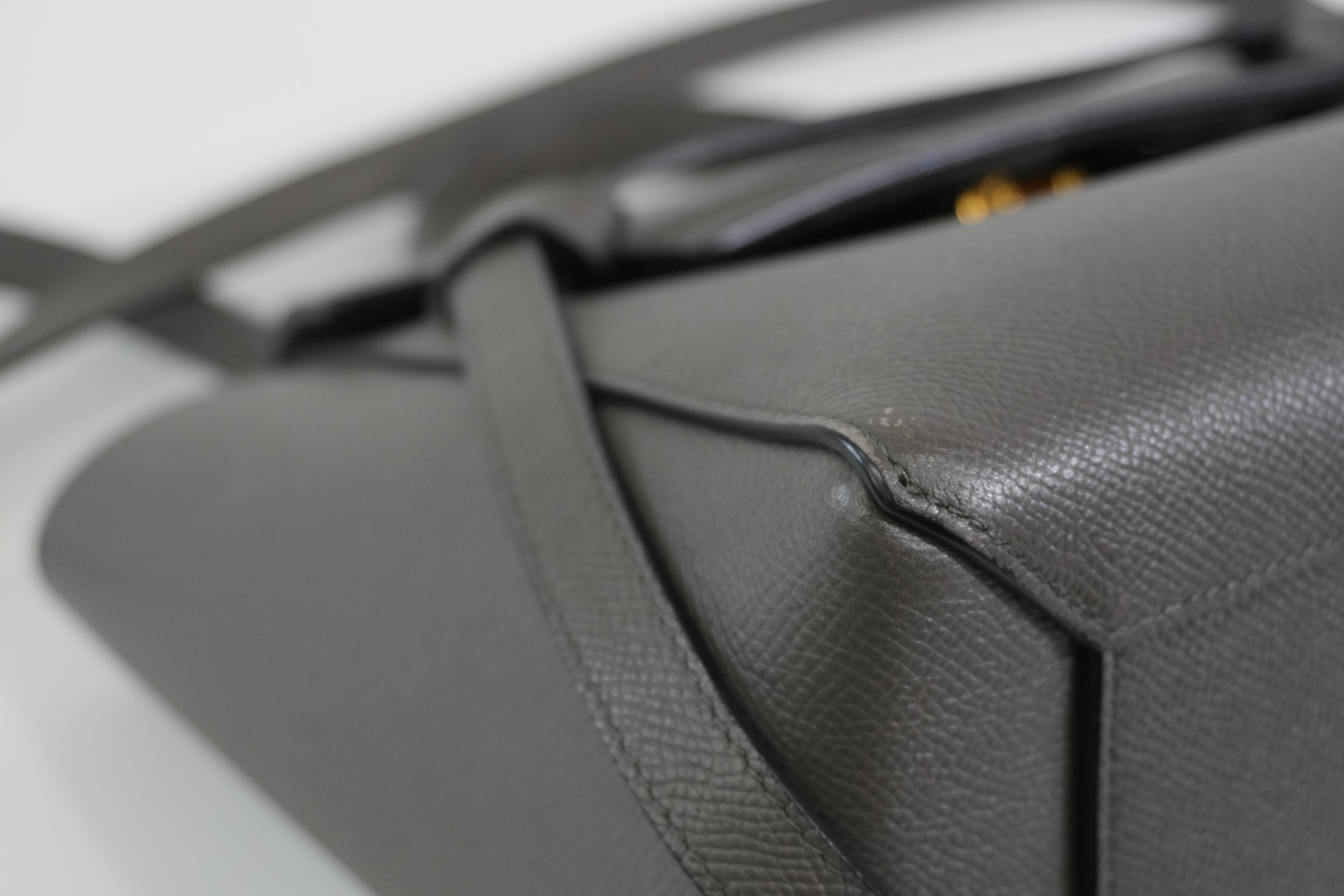 Pre-owned Celine Two Way Mini Belt Shoulder Bag Gray