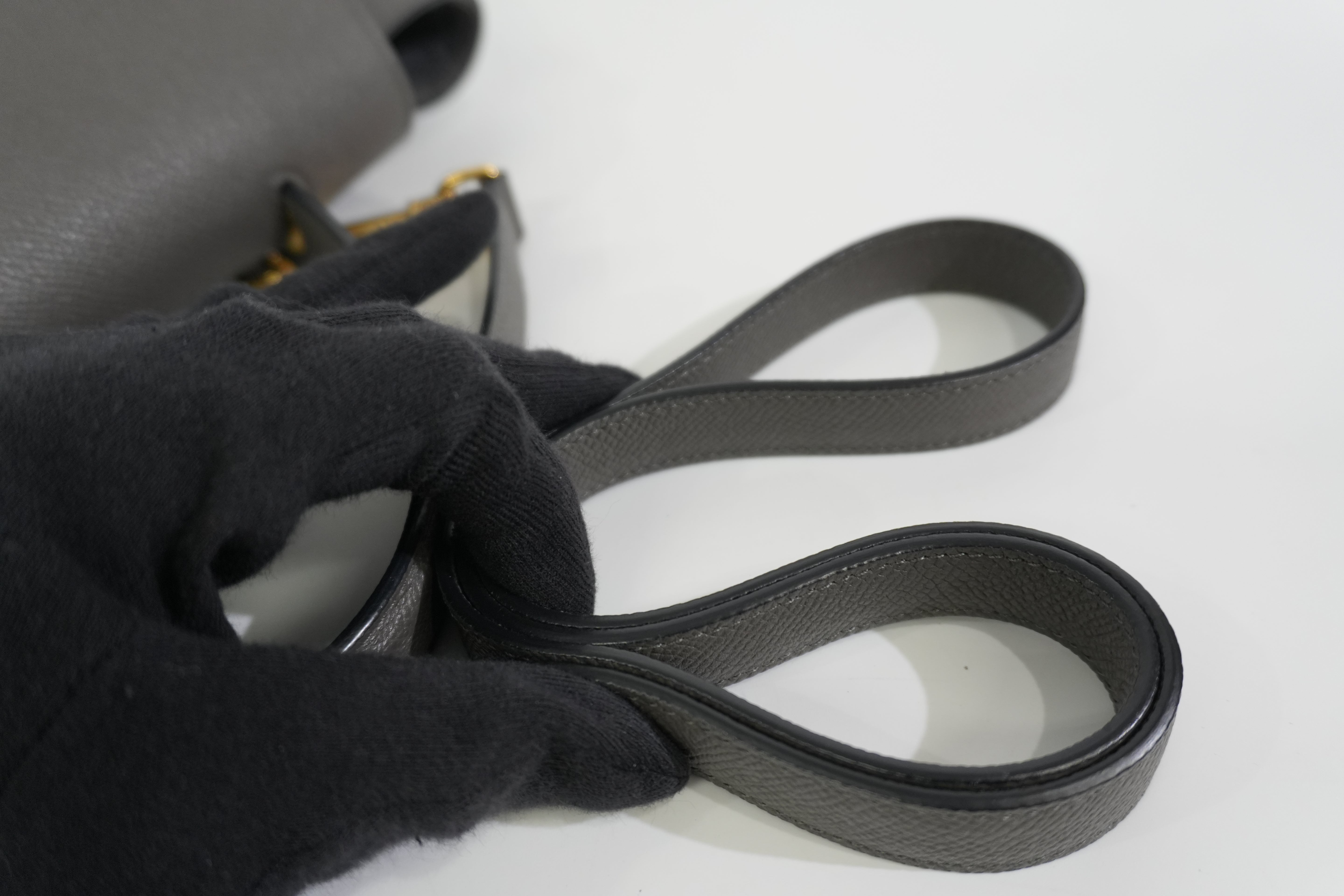 Pre-owned Celine Two Way Mini Belt Shoulder Bag Gray