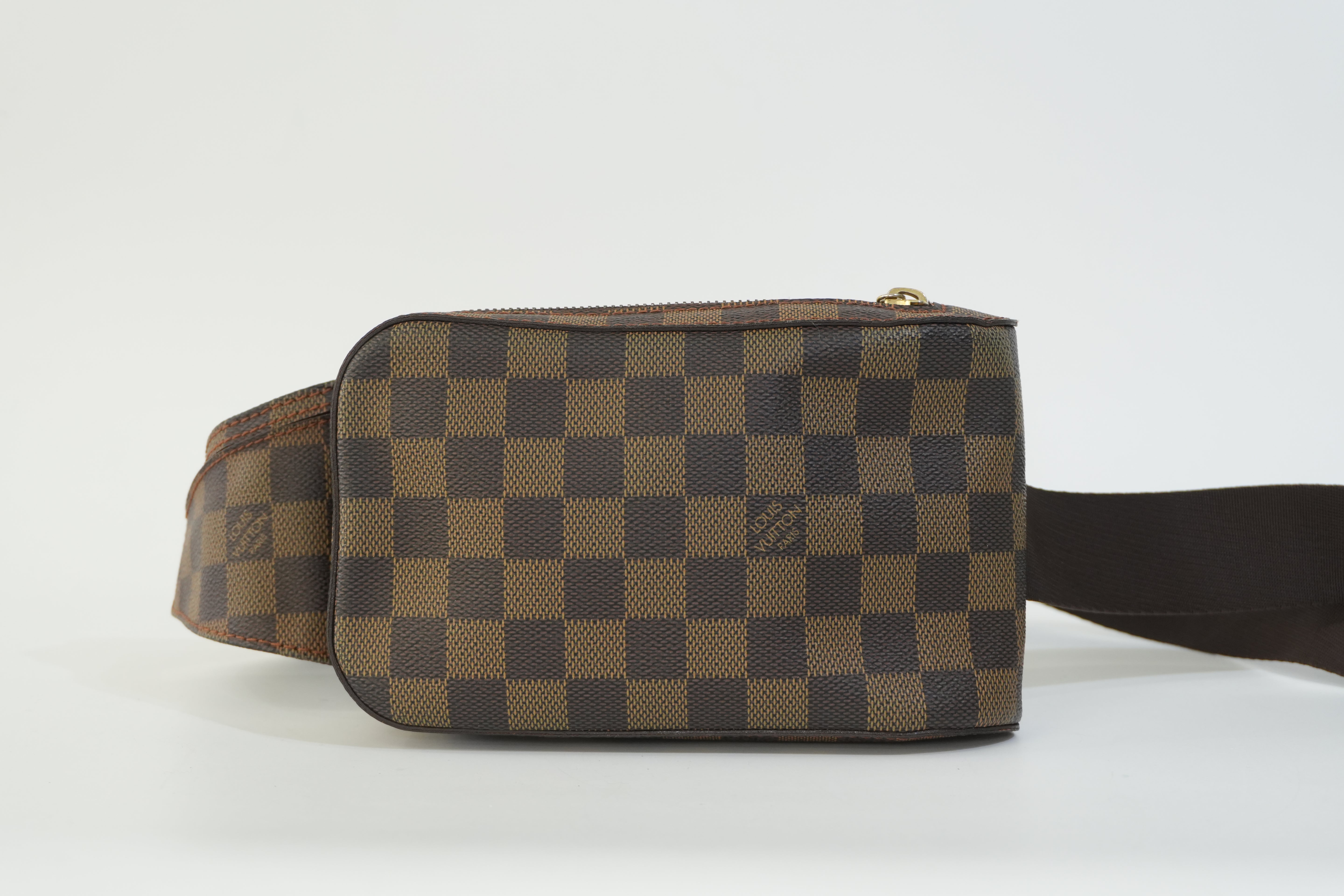 Pre-owned Louis Vuitton Damier Ebene Geronimo Body Bag