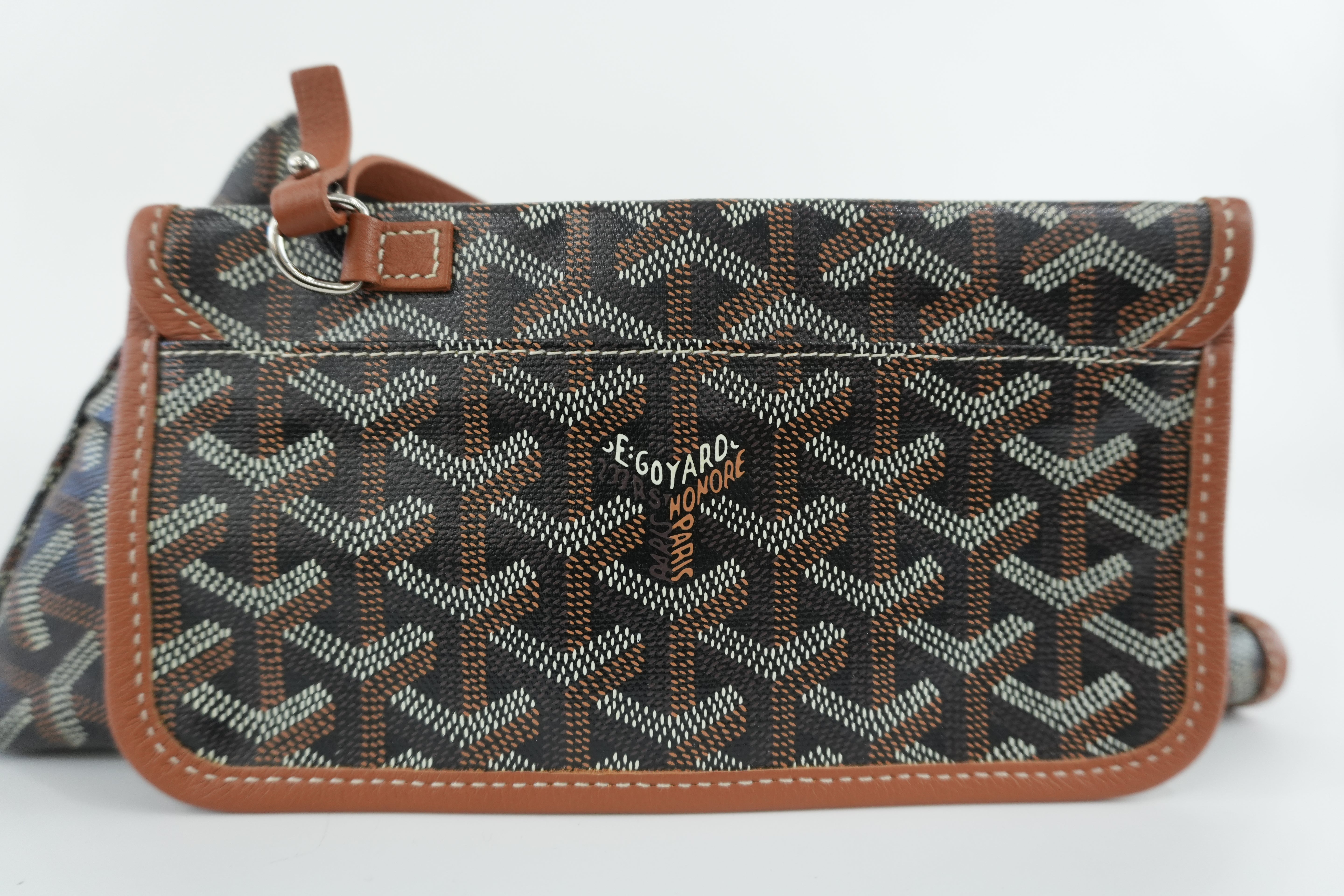 Goyard Saint Louis PM Black and Brown Canvas Used