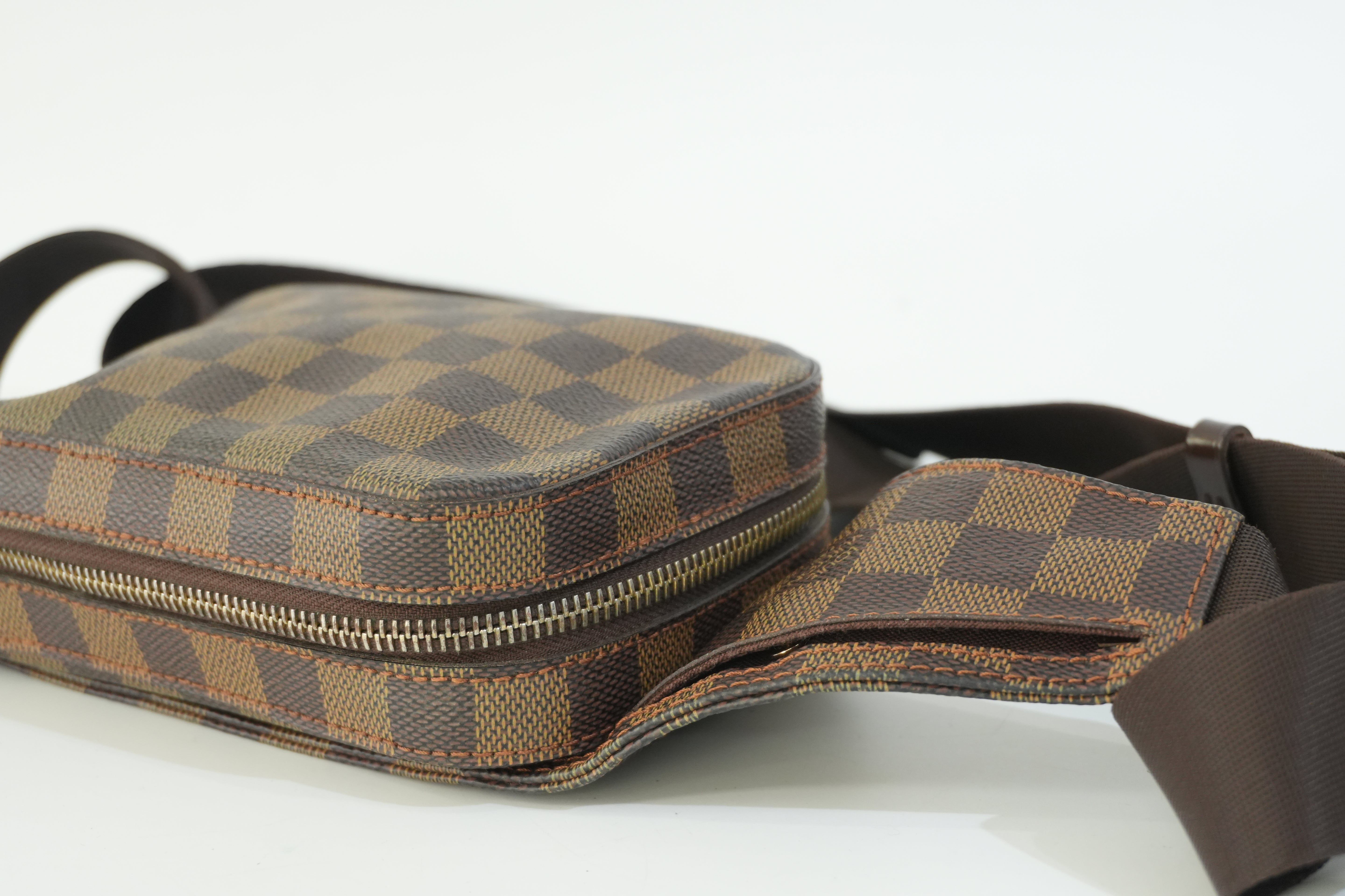 Pre-owned Louis Vuitton Damier Ebene Geronimo Body Bag