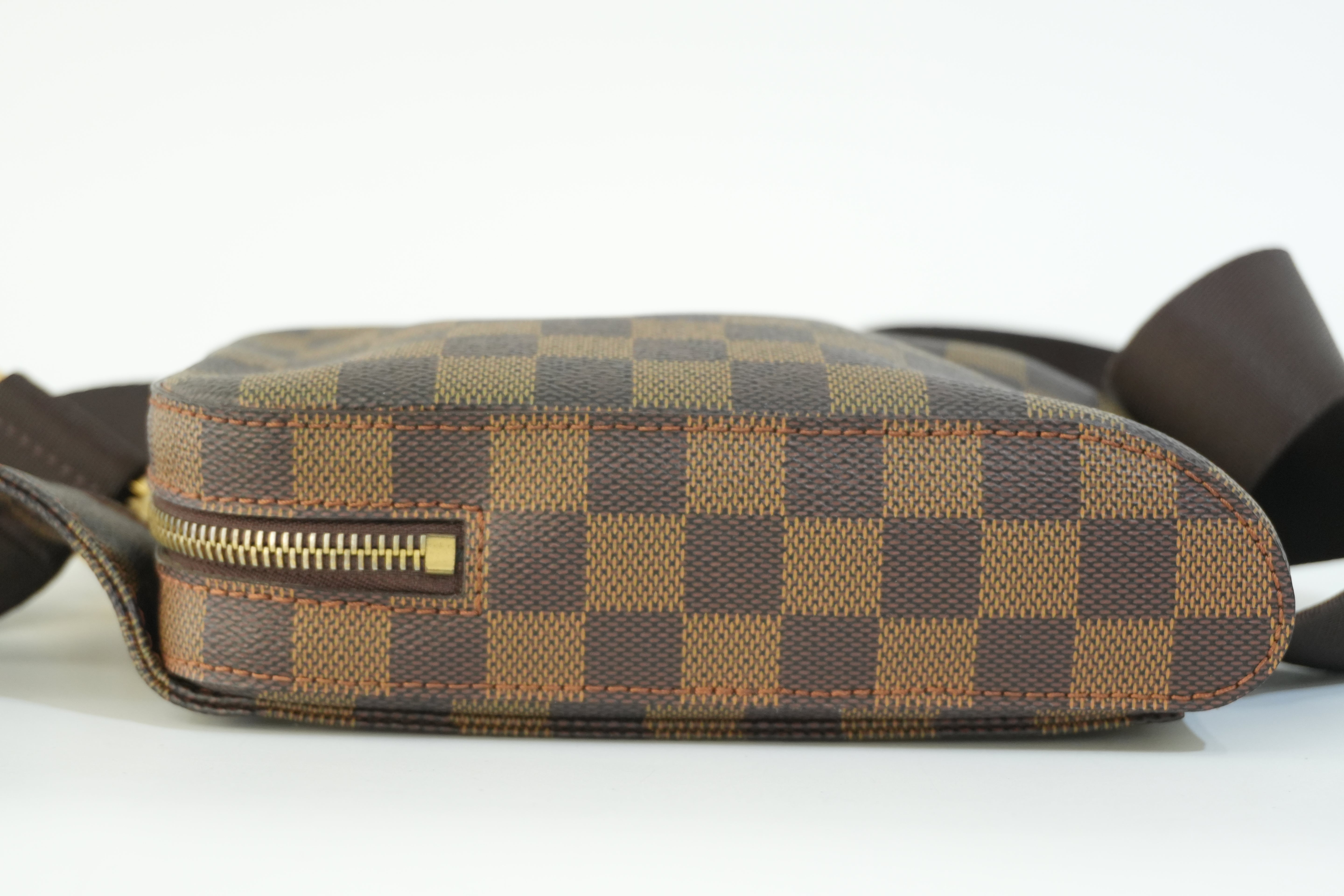 Pre-owned Louis Vuitton Damier Ebene Geronimo Body Bag